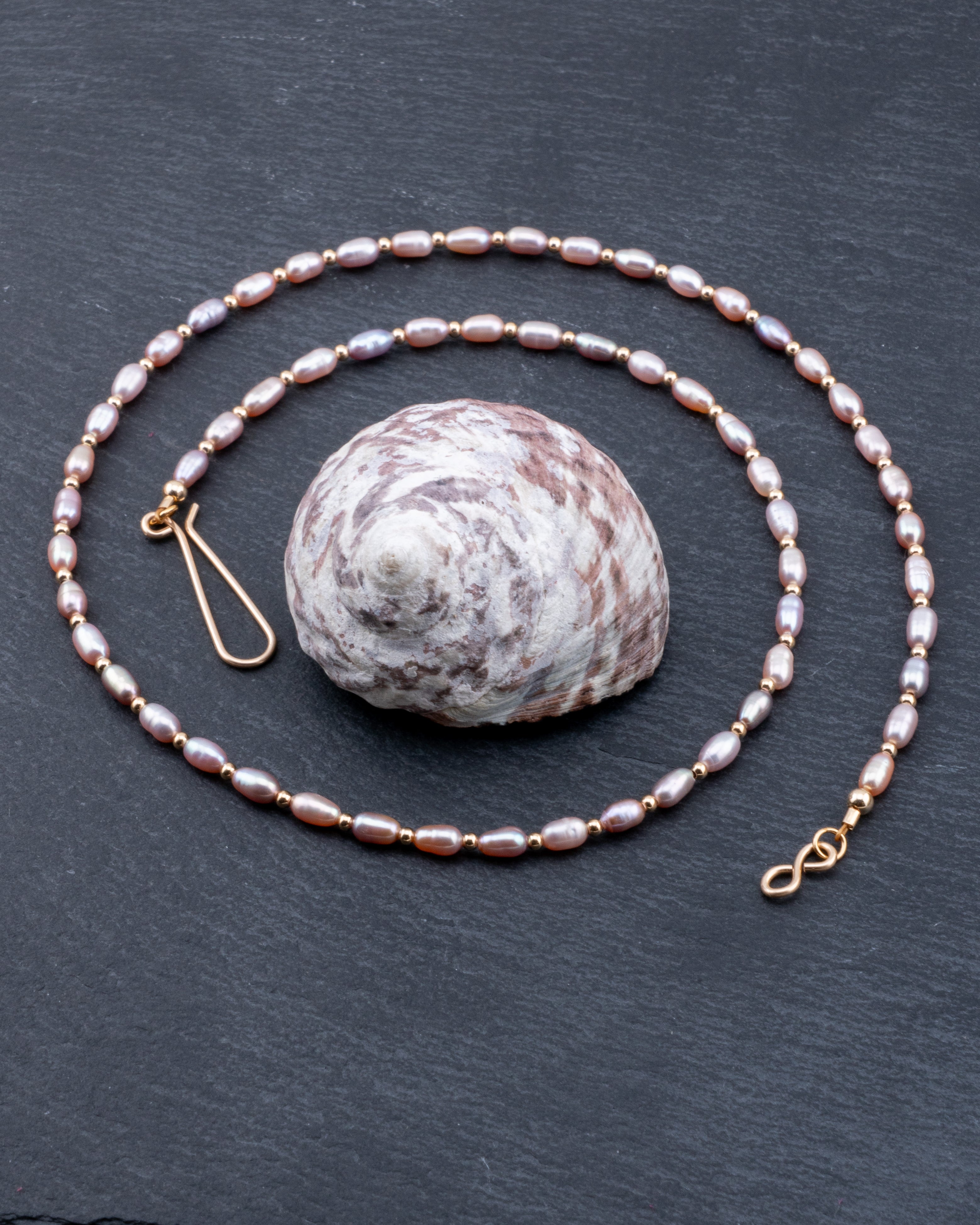Sunkissed Mauve Freshwater Pearl Necklace