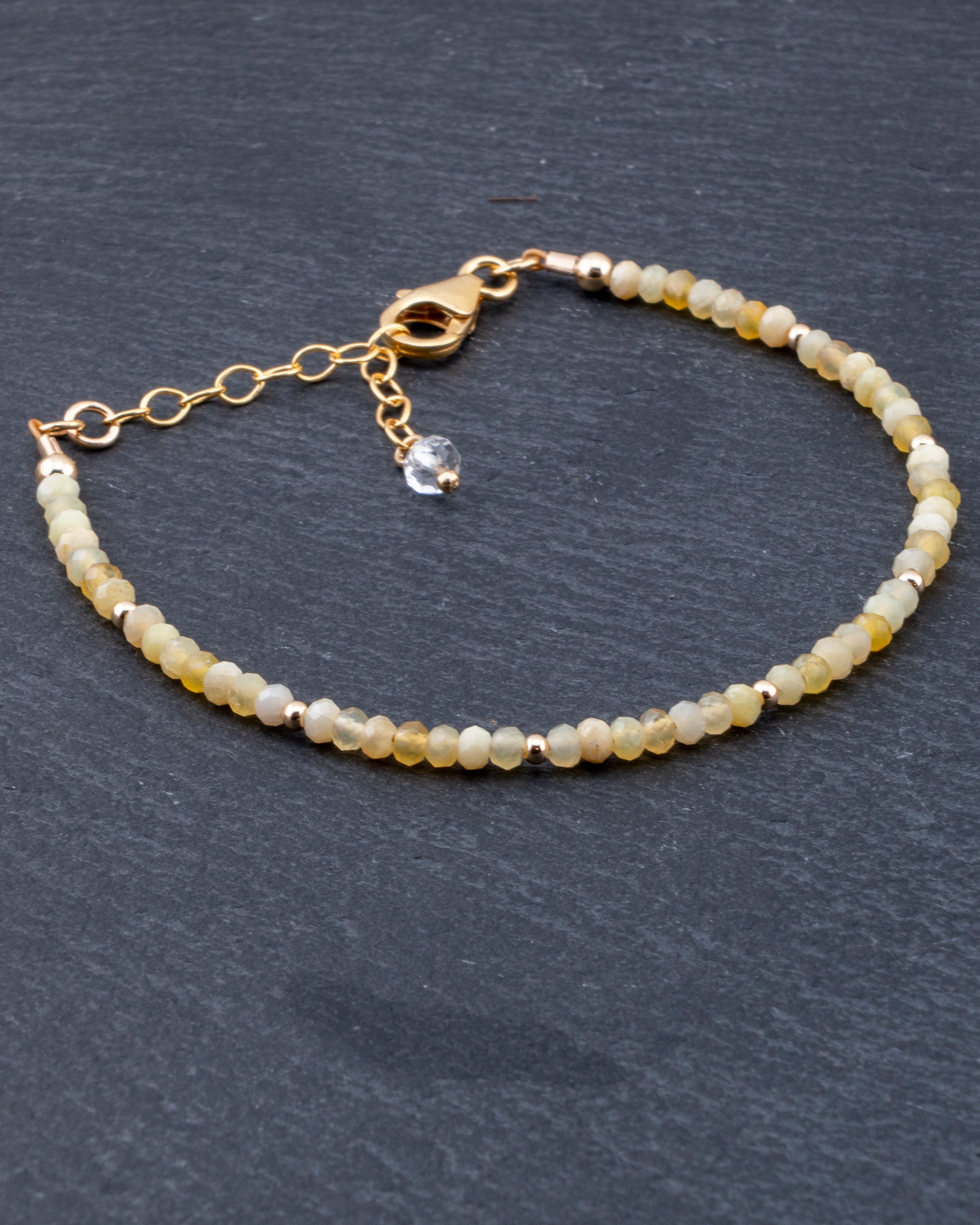 Saffron Glow Yellow Opal Bracelet