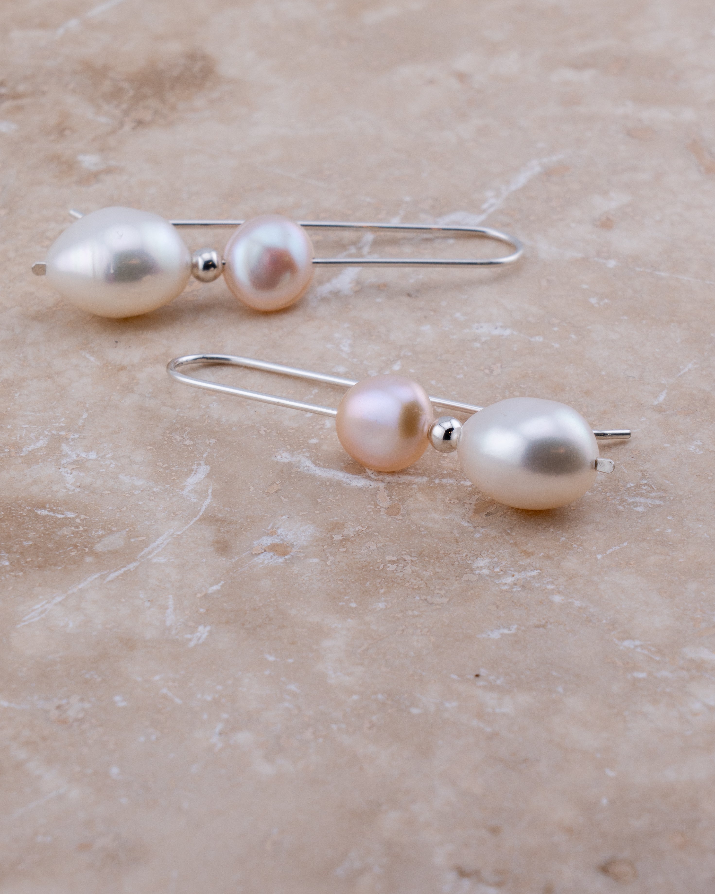 Moonlit Shore Pearl Earrings