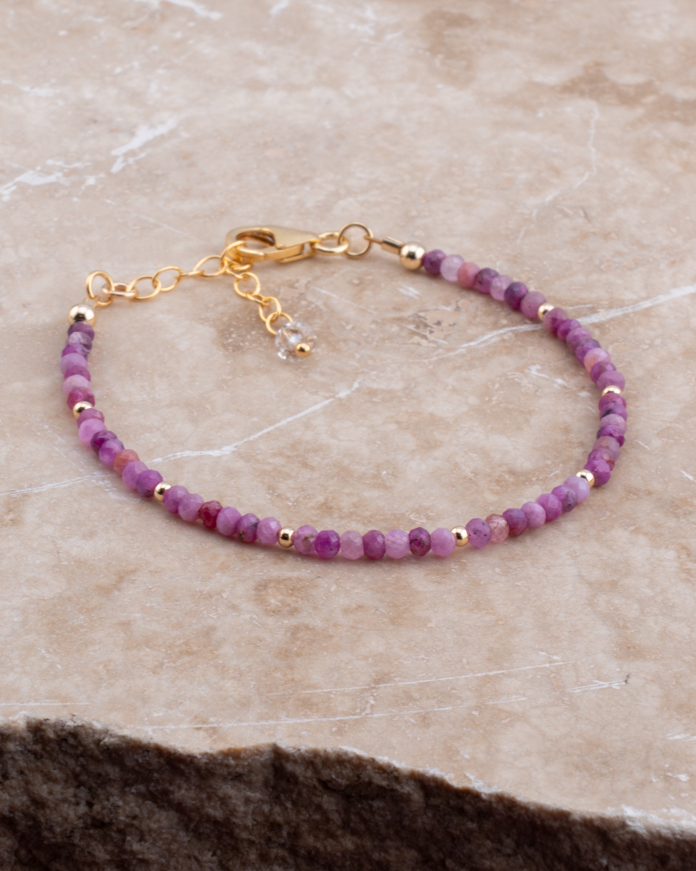 Desert Bloom Pink Ruby Bracelet