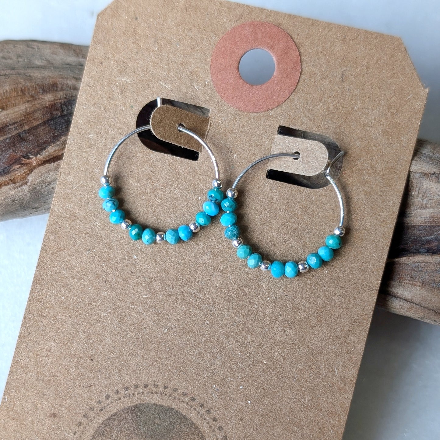 Turquoise Mini Hoops