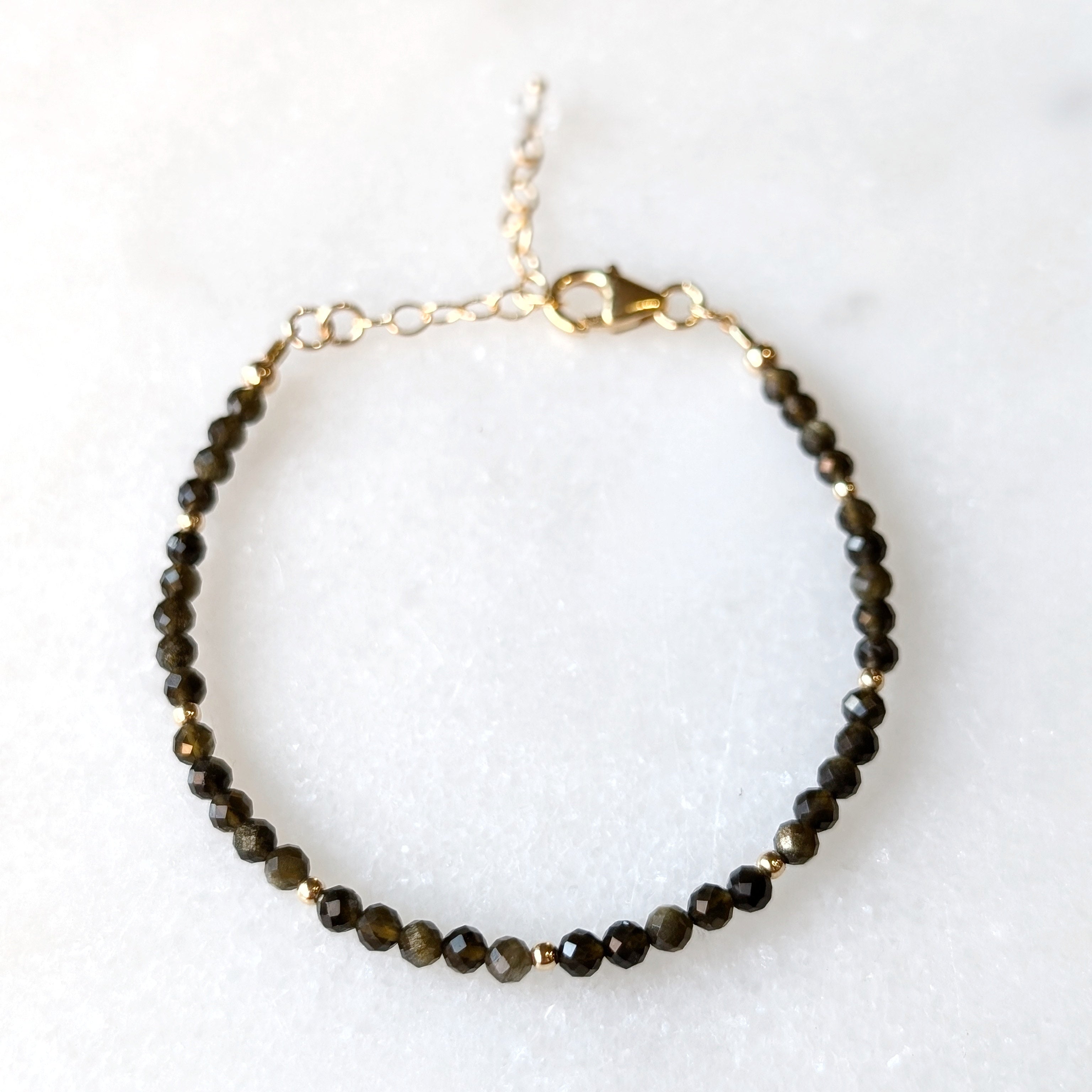 Golden Obsidian Grounding Luxe Bracelet