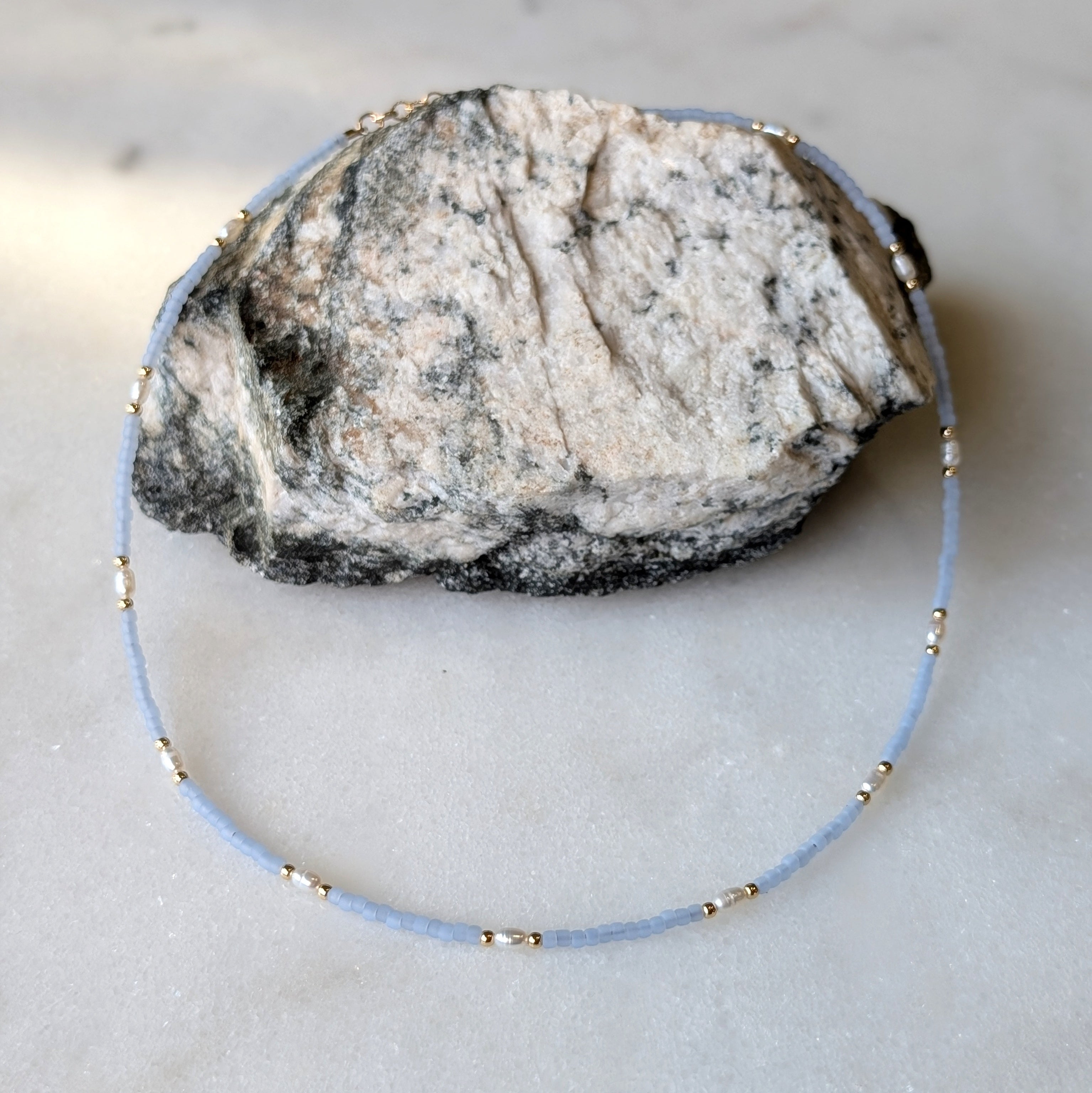 Freshwater Pearl Saltwater Surf Necklace