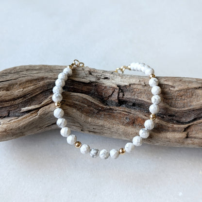 Howlite Stress Relief Luxe Bracelet