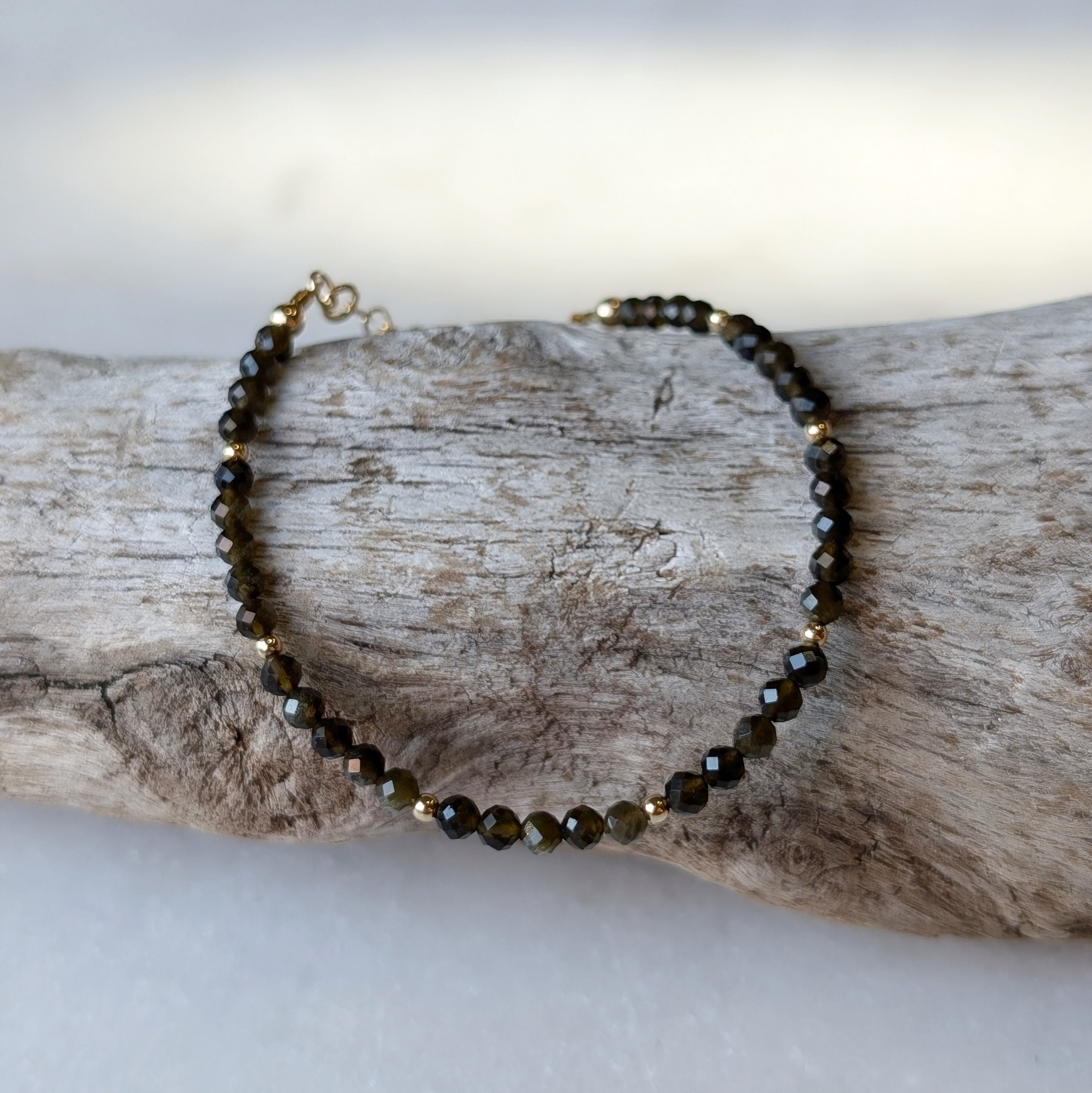 Golden Obsidian Grounding Luxe Bracelet