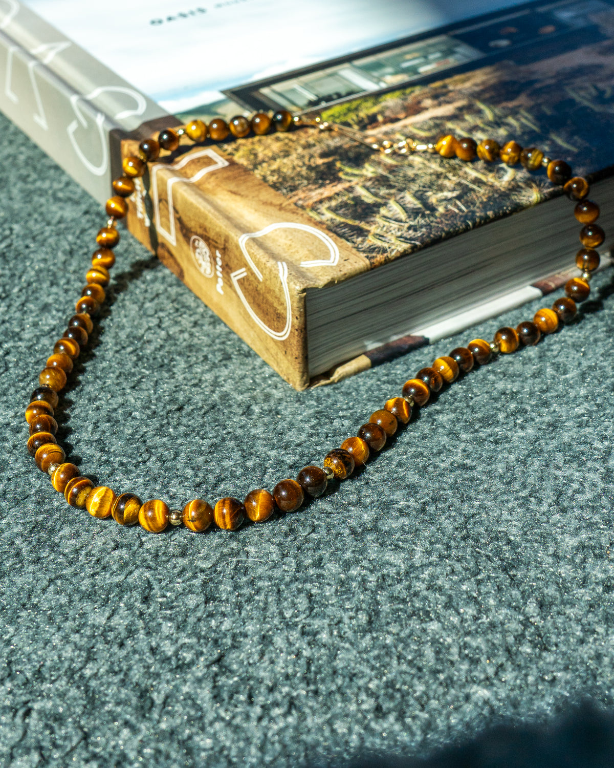 Whiskey Oak Tigers Eye Necklace