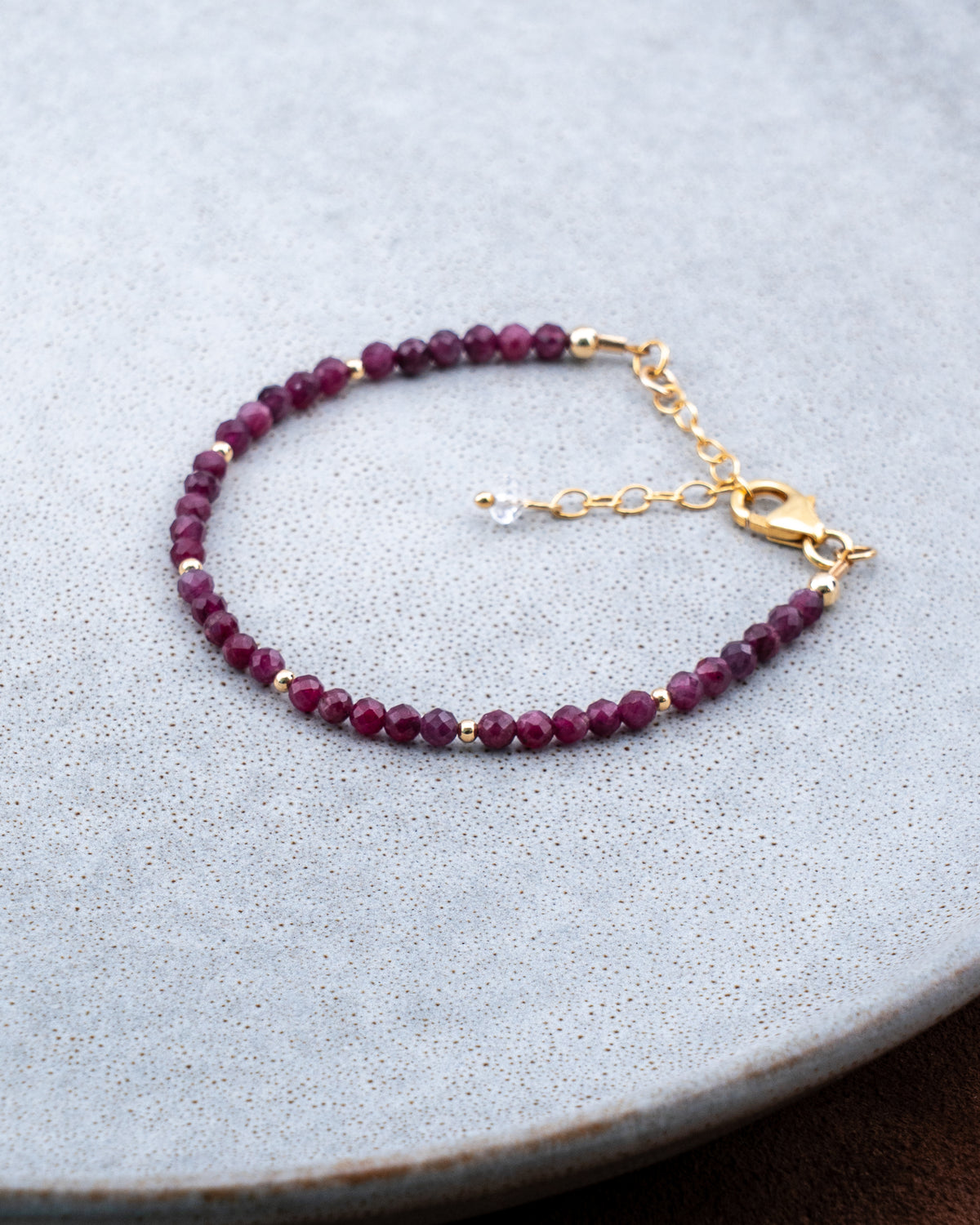 Bordeaux Twilight Rubellite Tourmaline Bracelet