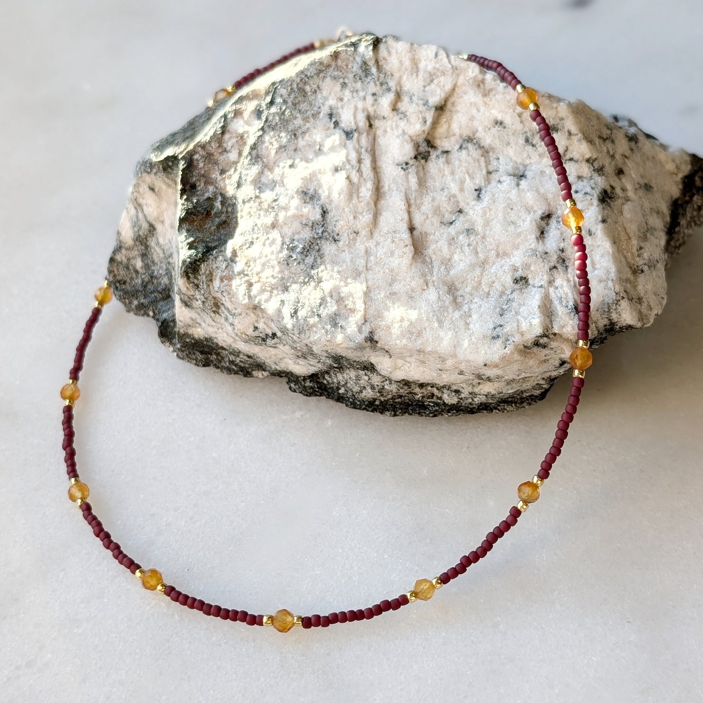 Carnelian Autumn Courage Necklace