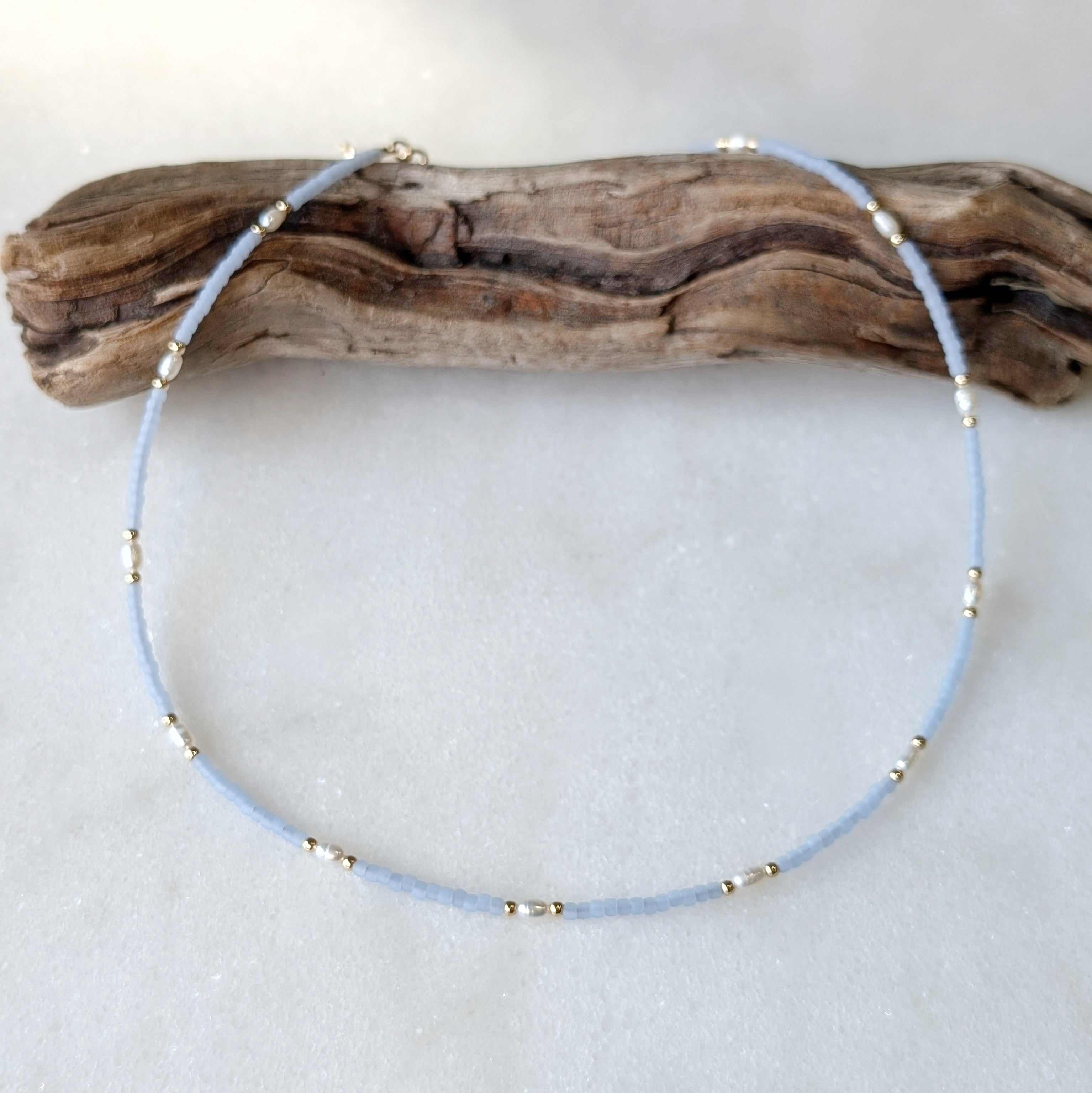 Freshwater Pearl Saltwater Surf Necklace