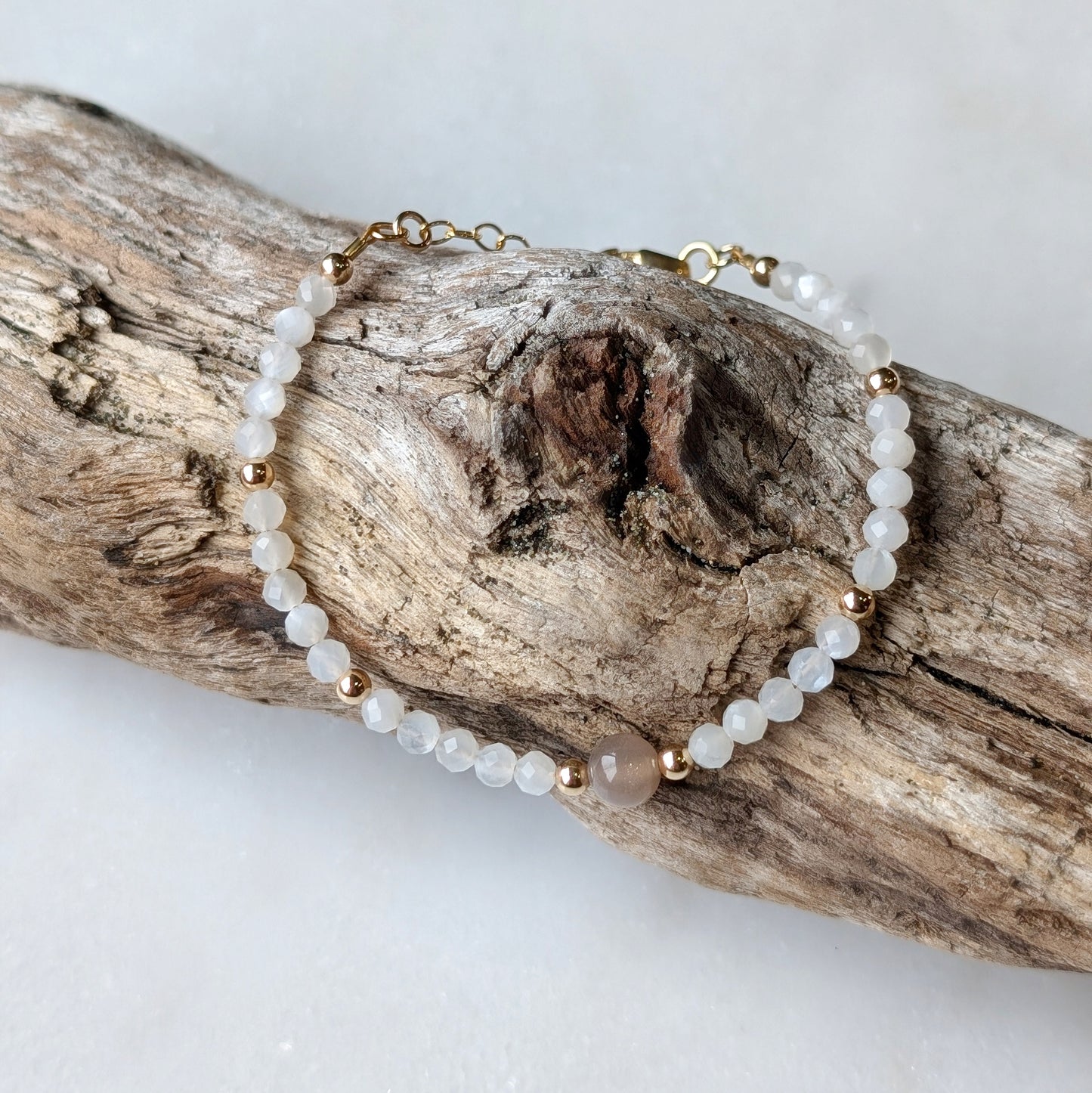 Chocolate Moonstone Accent Luxe Bracelet