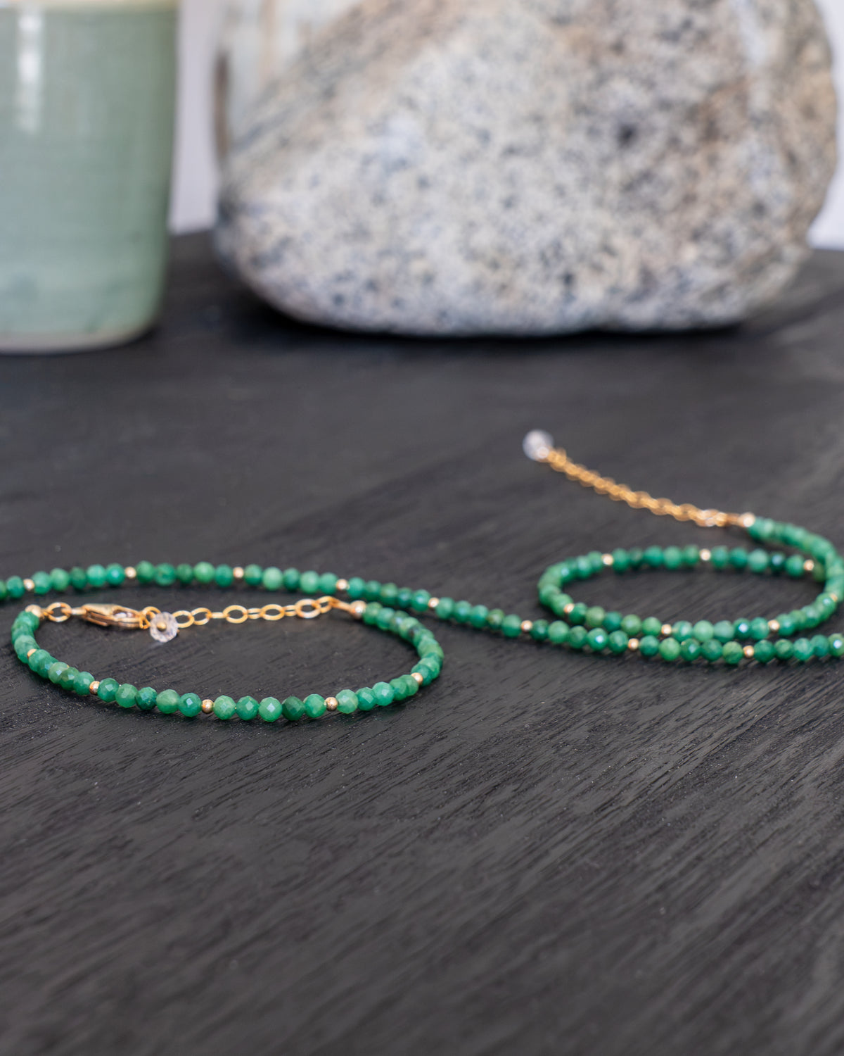 Fern Grove African Jade Bracelet