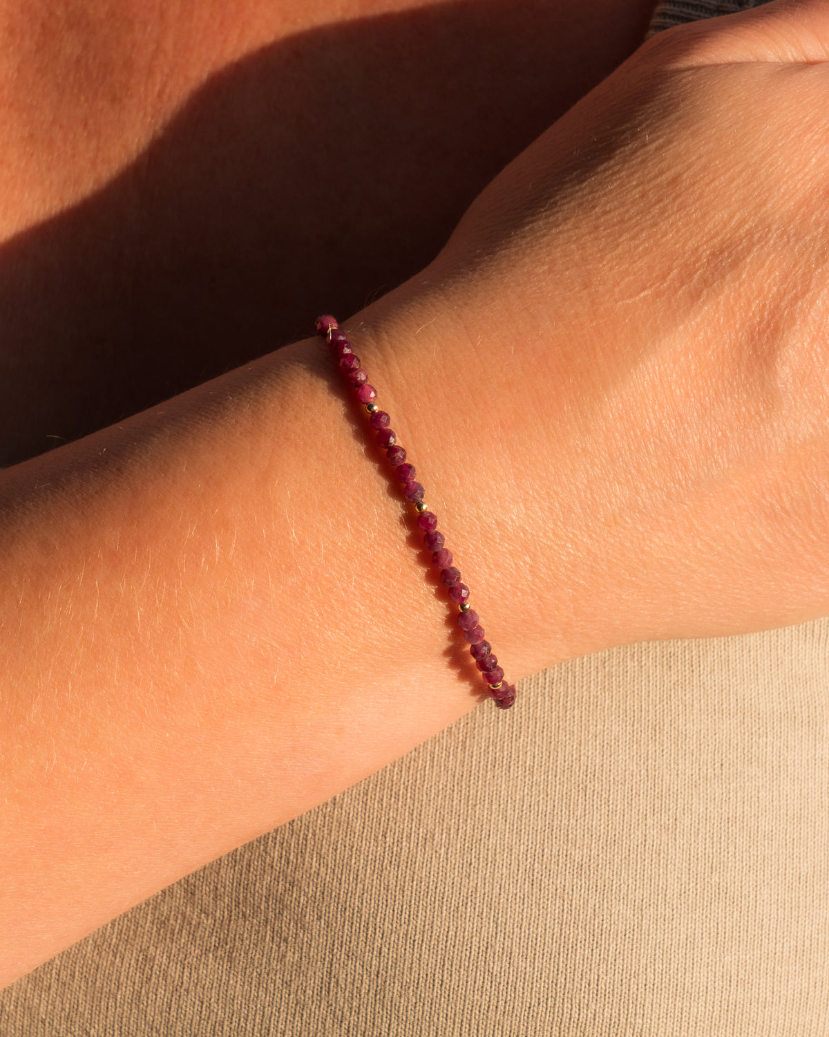 Bordeaux Twilight Rubellite Tourmaline Bracelet