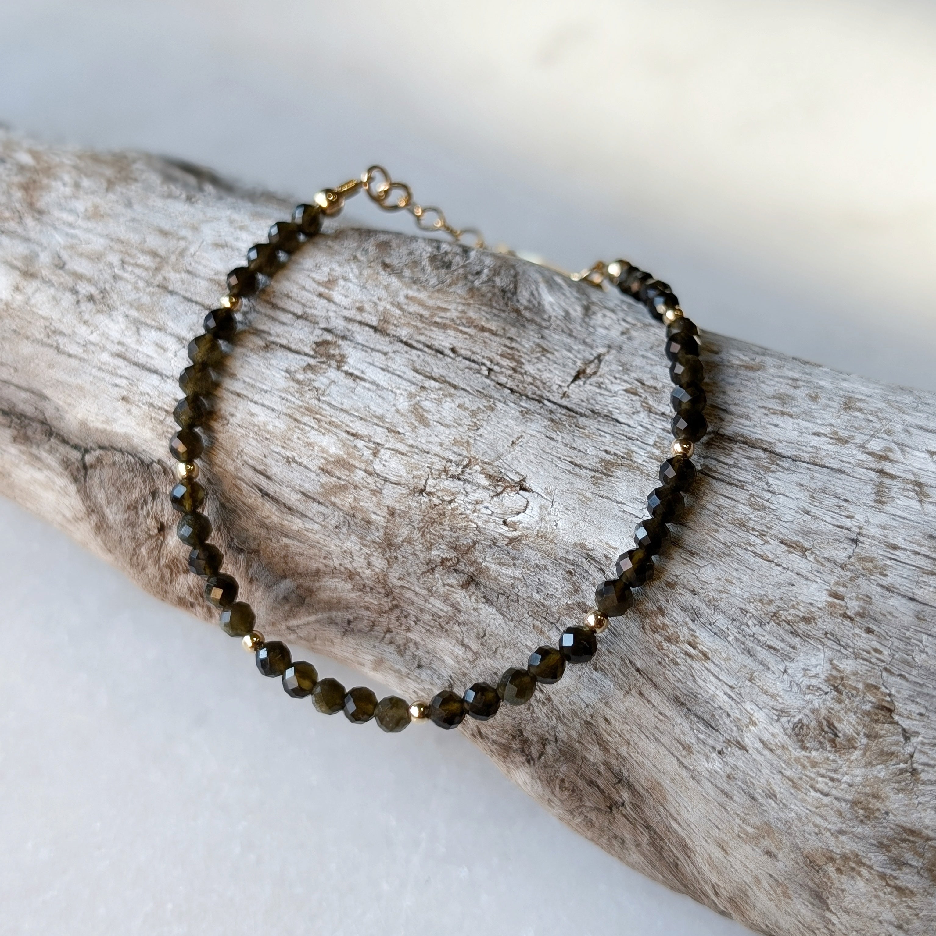 Golden Obsidian Grounding Luxe Bracelet