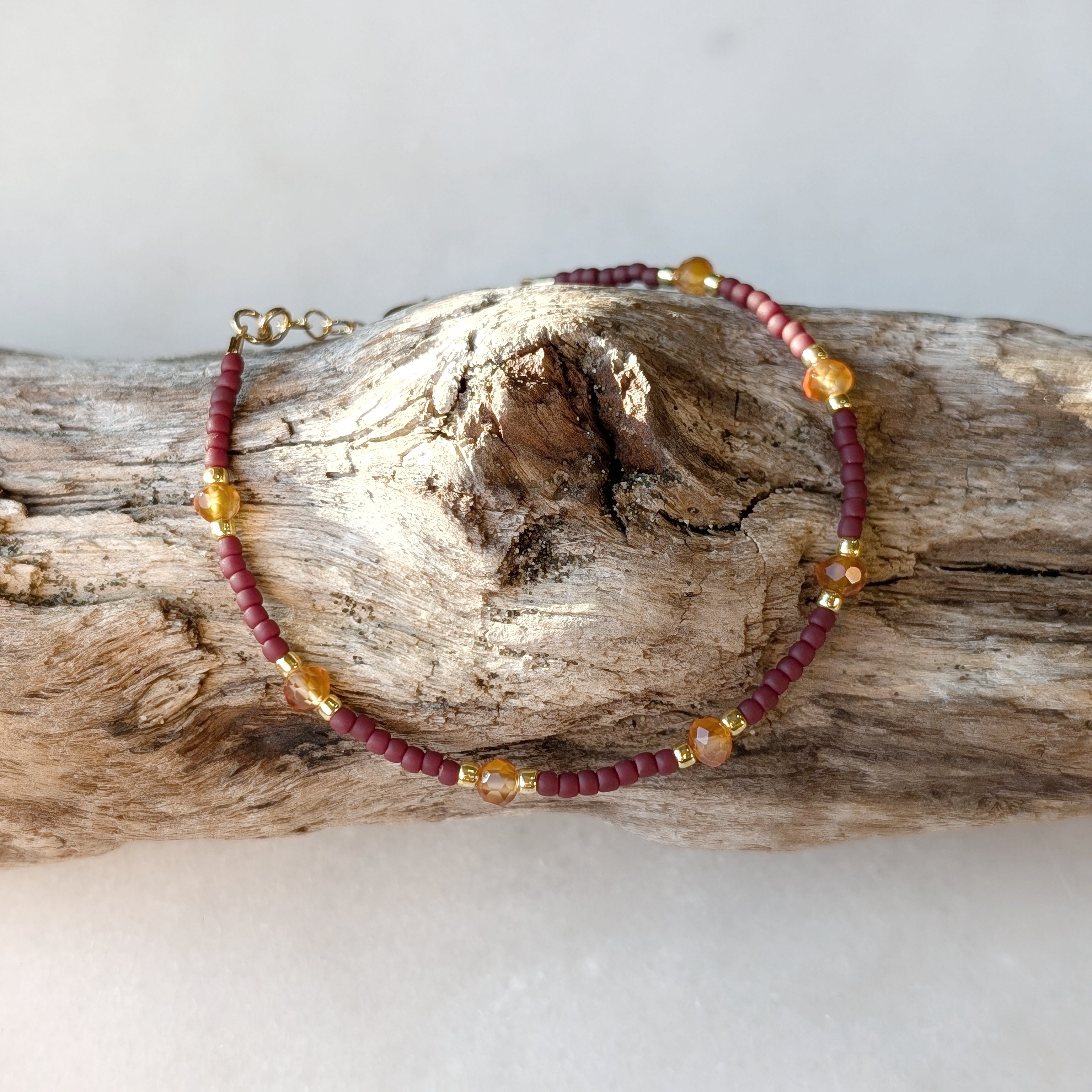 Carnelian Autumn Courage Bracelet