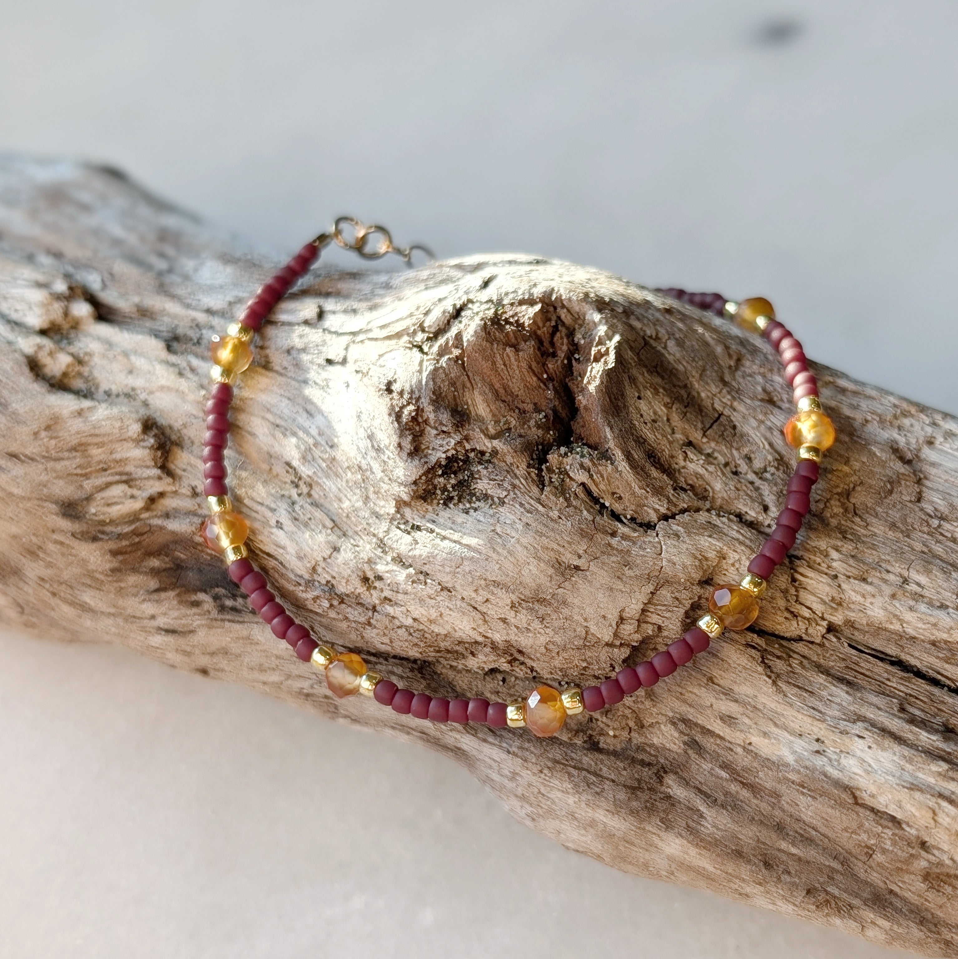 Carnelian Autumn Courage Bracelet