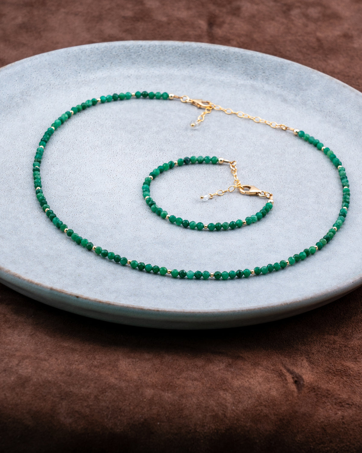 Fern Grove African Jade Necklace