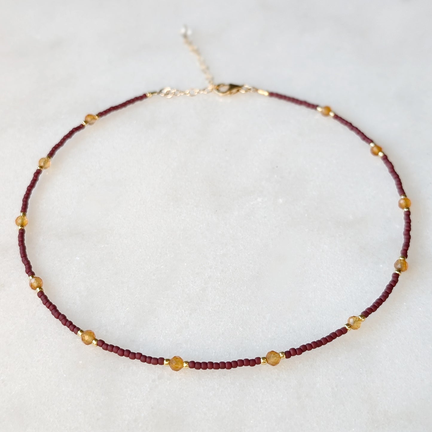 Carnelian Autumn Courage Necklace