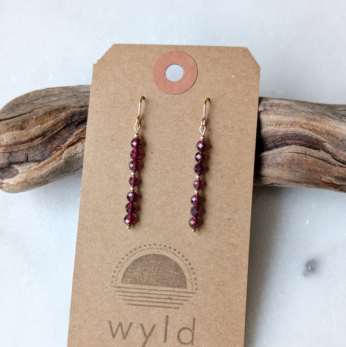 Garnet Gemstone Dangles