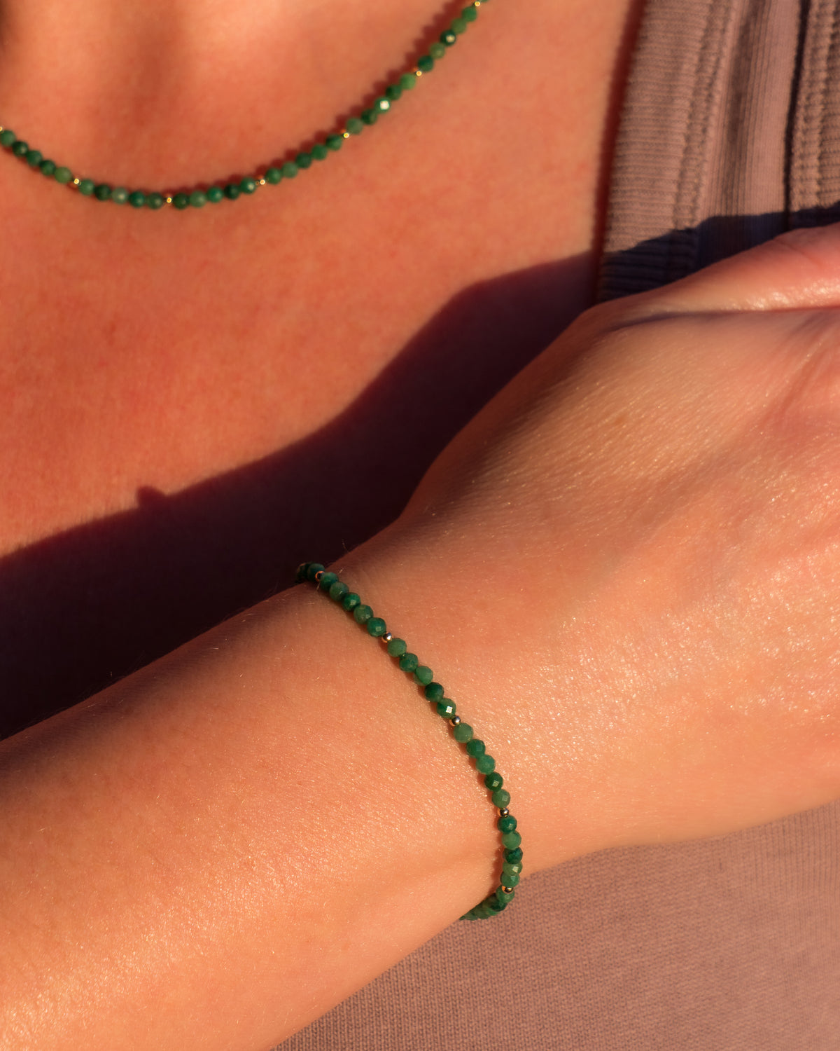 Fern Grove African Jade Bracelet