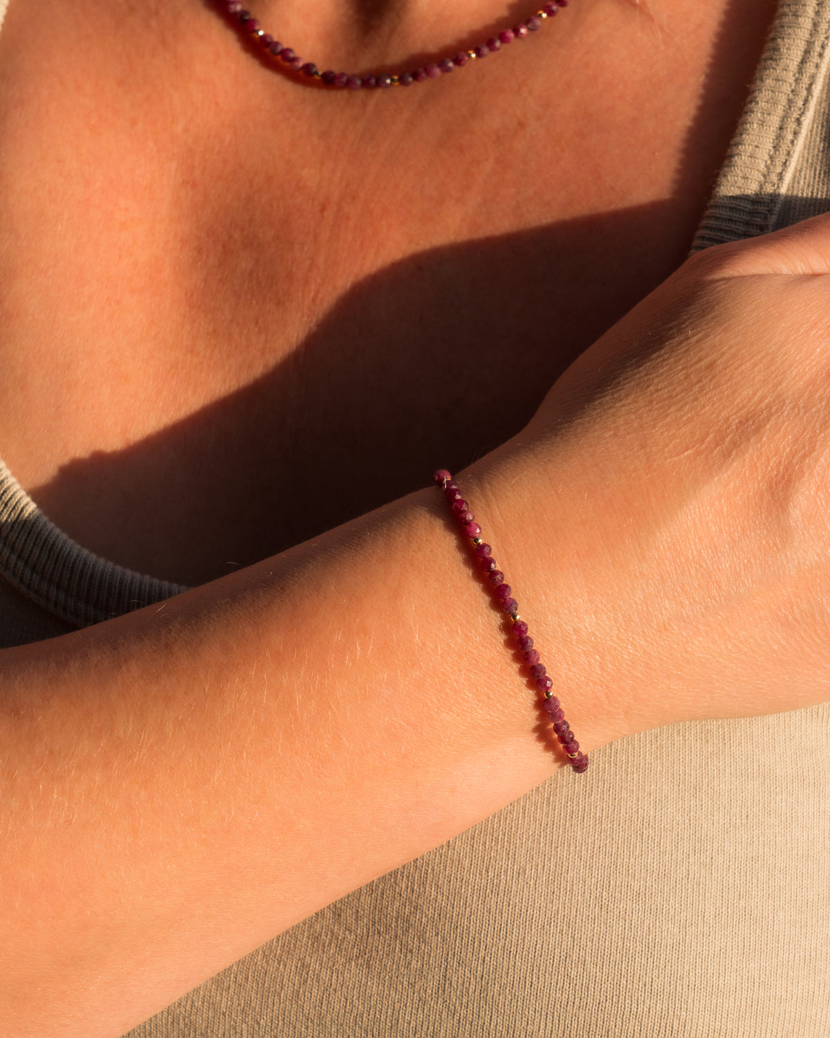 Bordeaux Twilight Rubellite Tourmaline Bracelet