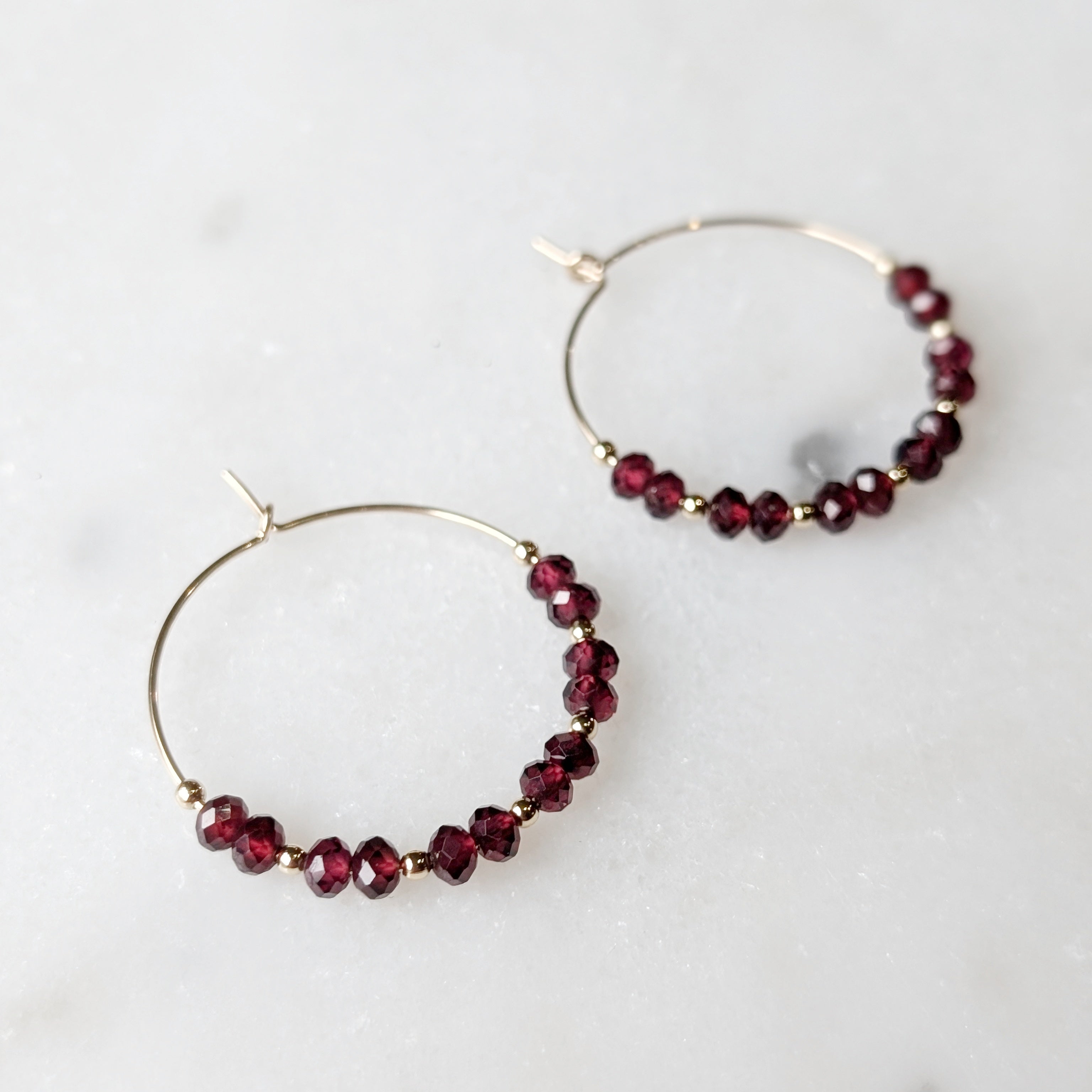 Garnet Hoops