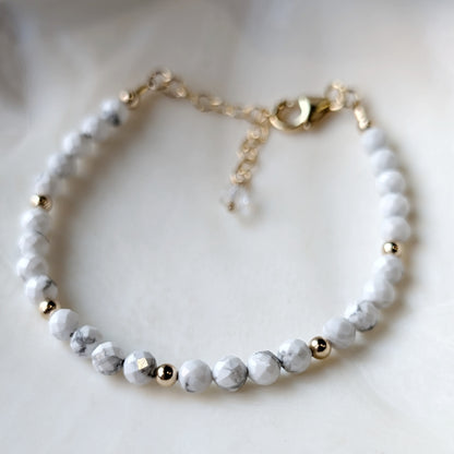 Howlite Stress Relief Luxe Bracelet