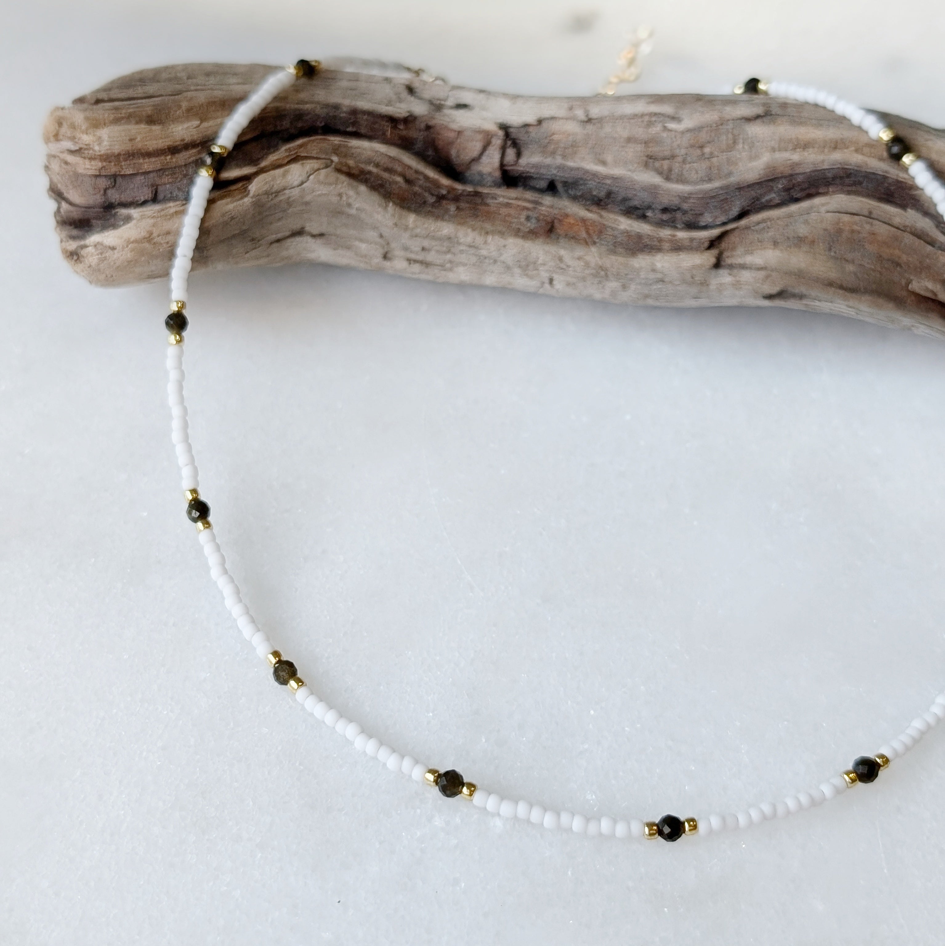 Golden Obsidian Protective Necklace