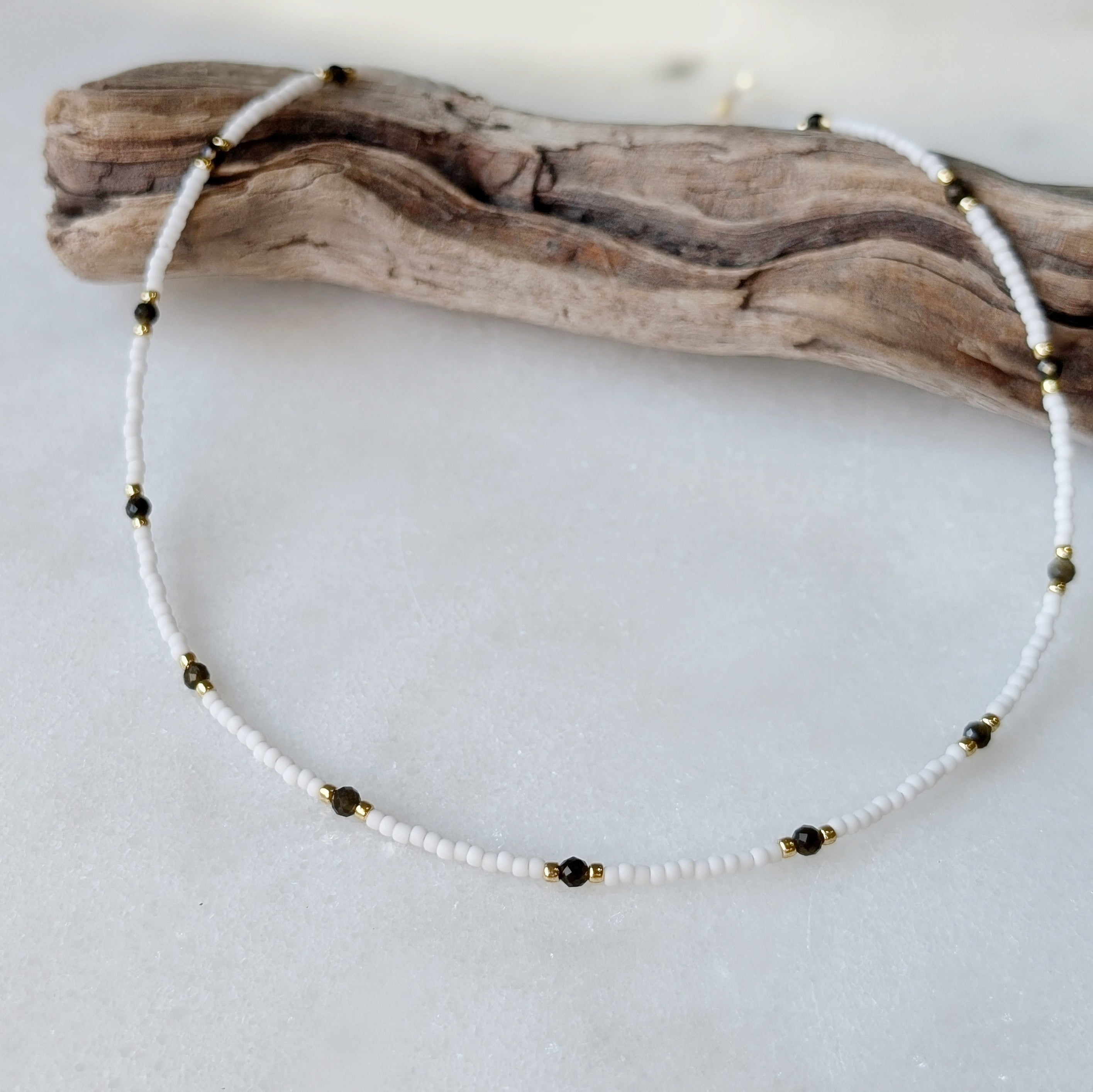 Golden Obsidian Protective Necklace