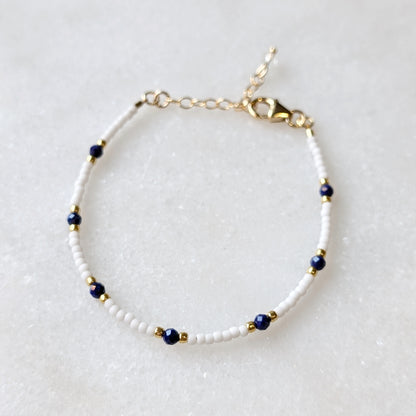 Lapis Santorini Bracelet