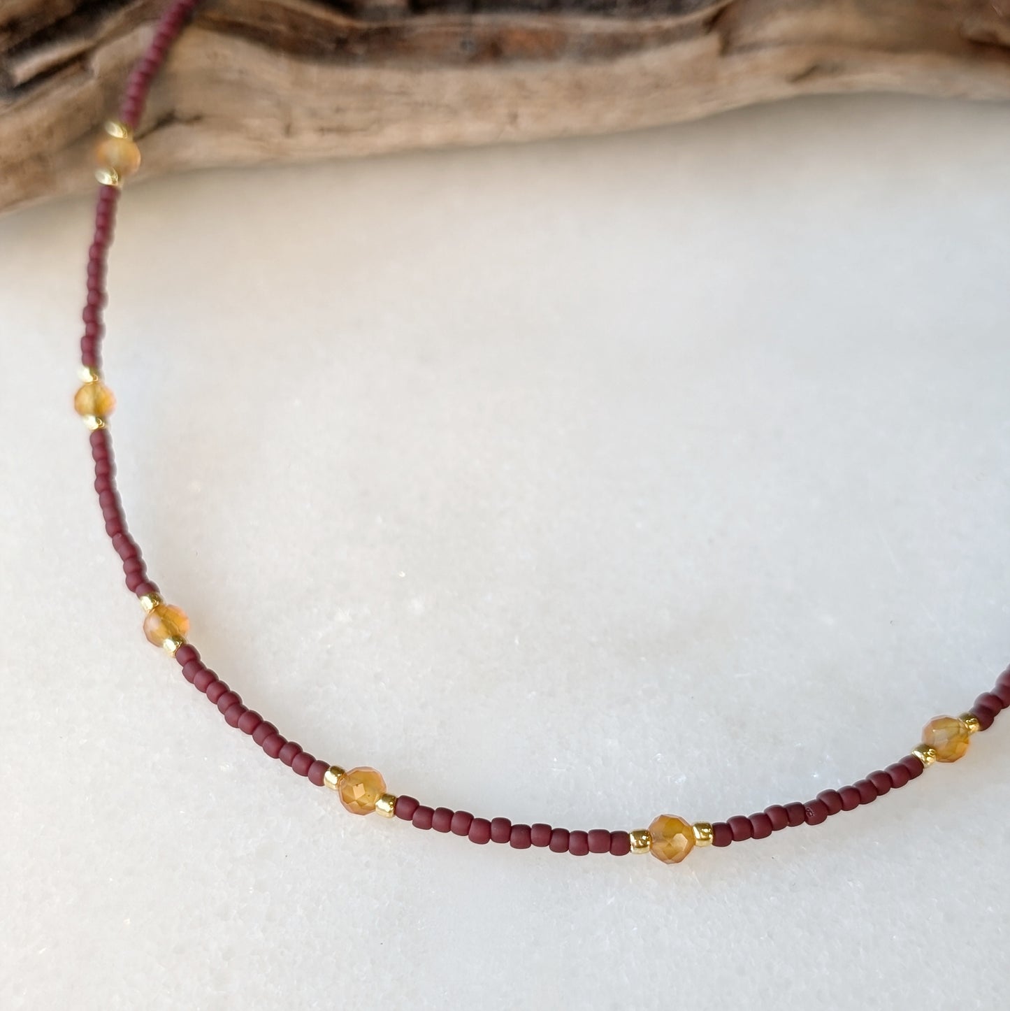 Carnelian Autumn Courage Necklace