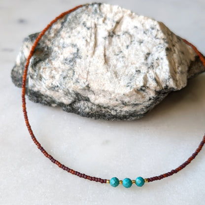 Turquoise Warm Autumn Fade Necklace