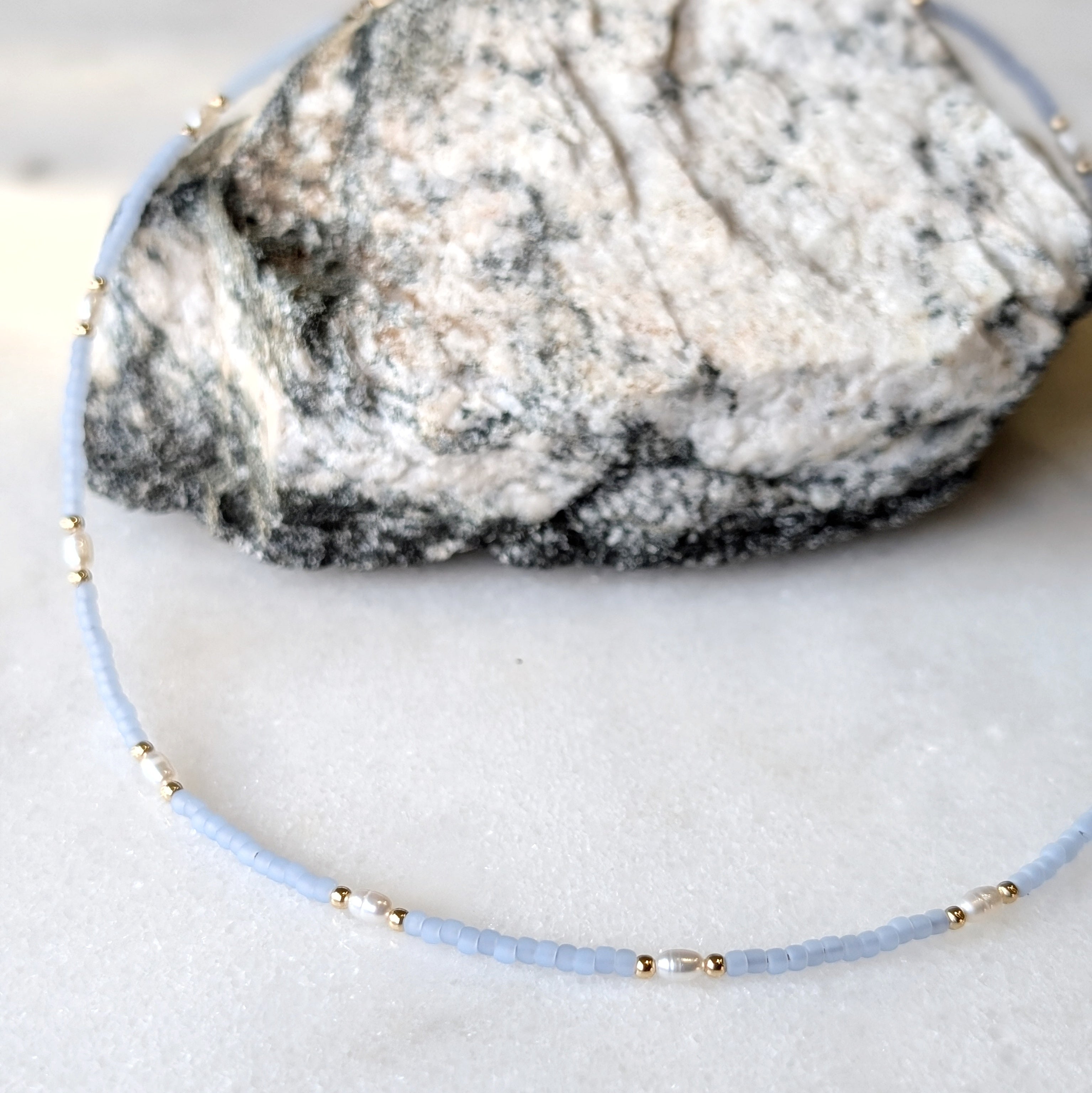Freshwater Pearl Saltwater Surf Necklace