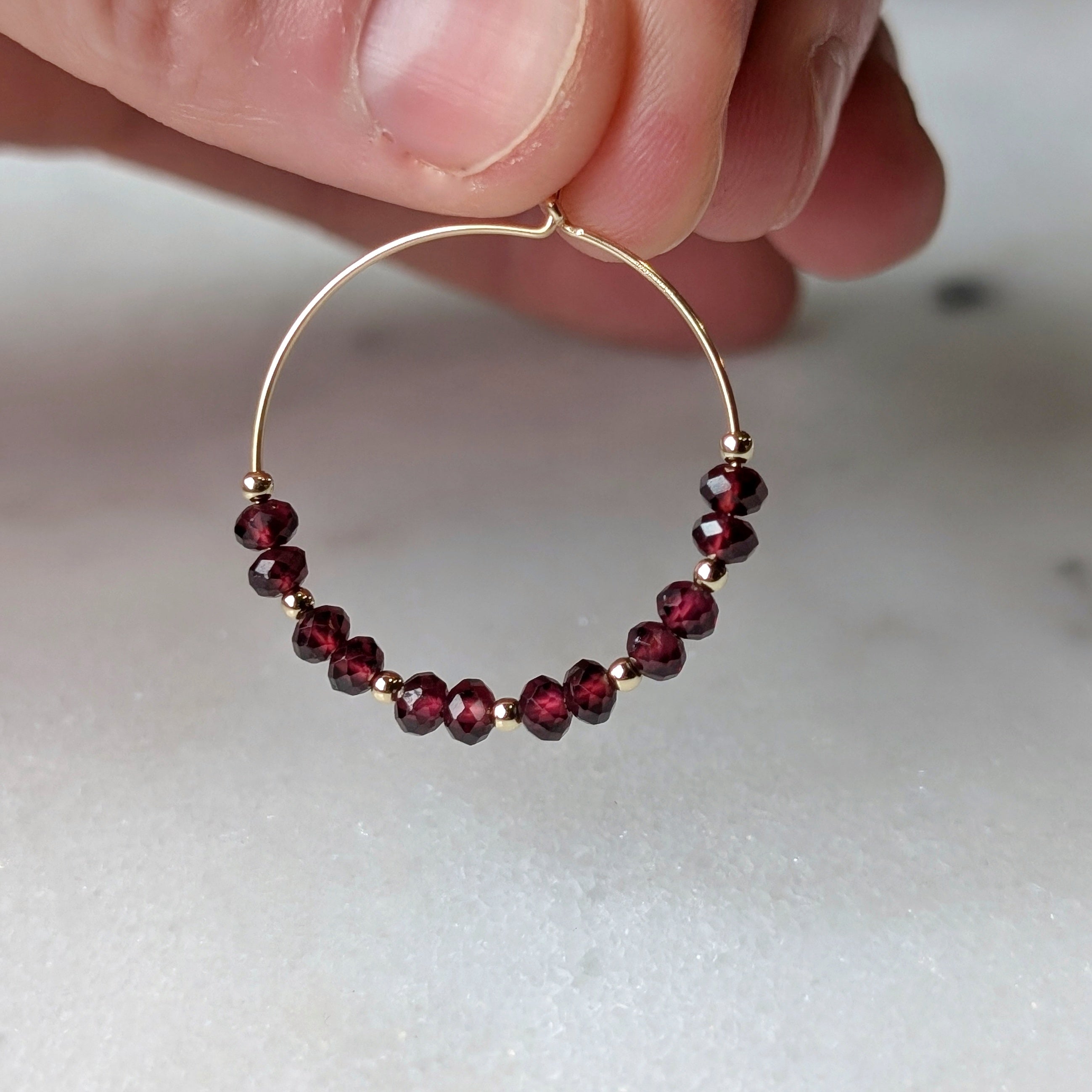 Garnet Hoops