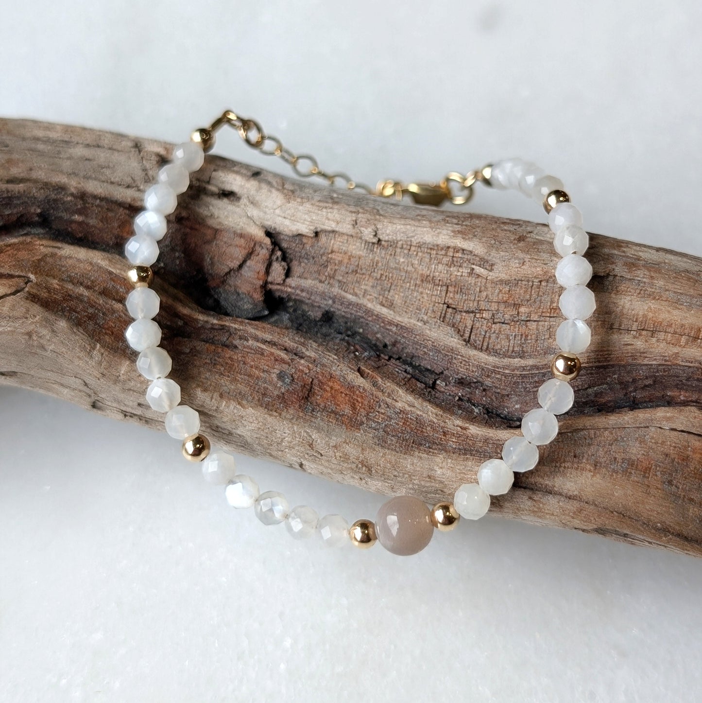 Chocolate Moonstone Accent Luxe Bracelet