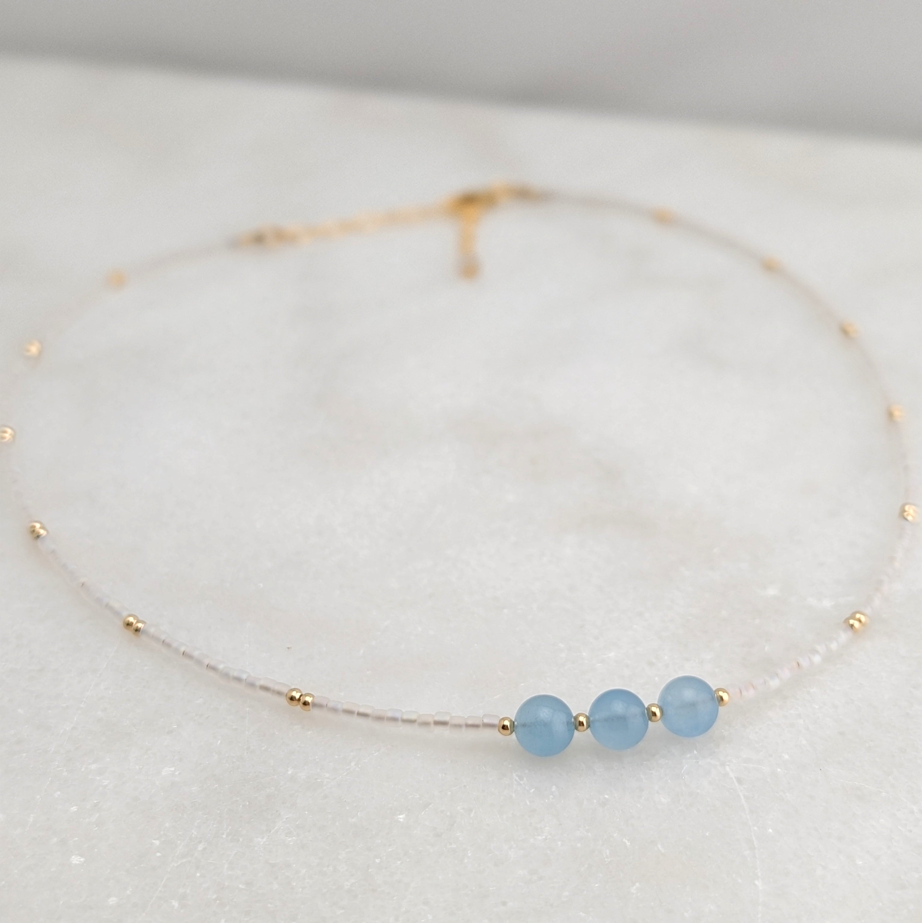 Aquamarine Tranquil Waters Accent Necklace
