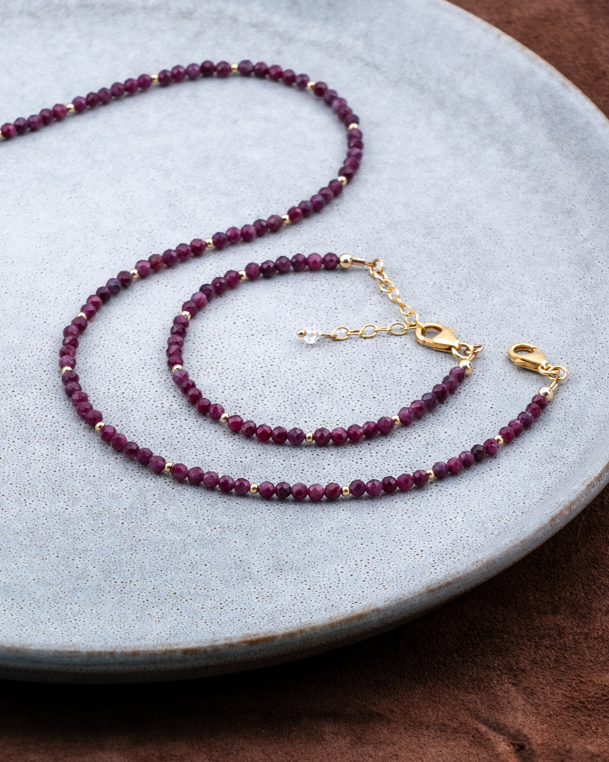 Bordeaux Twilight Rubellite Tourmaline Bracelet