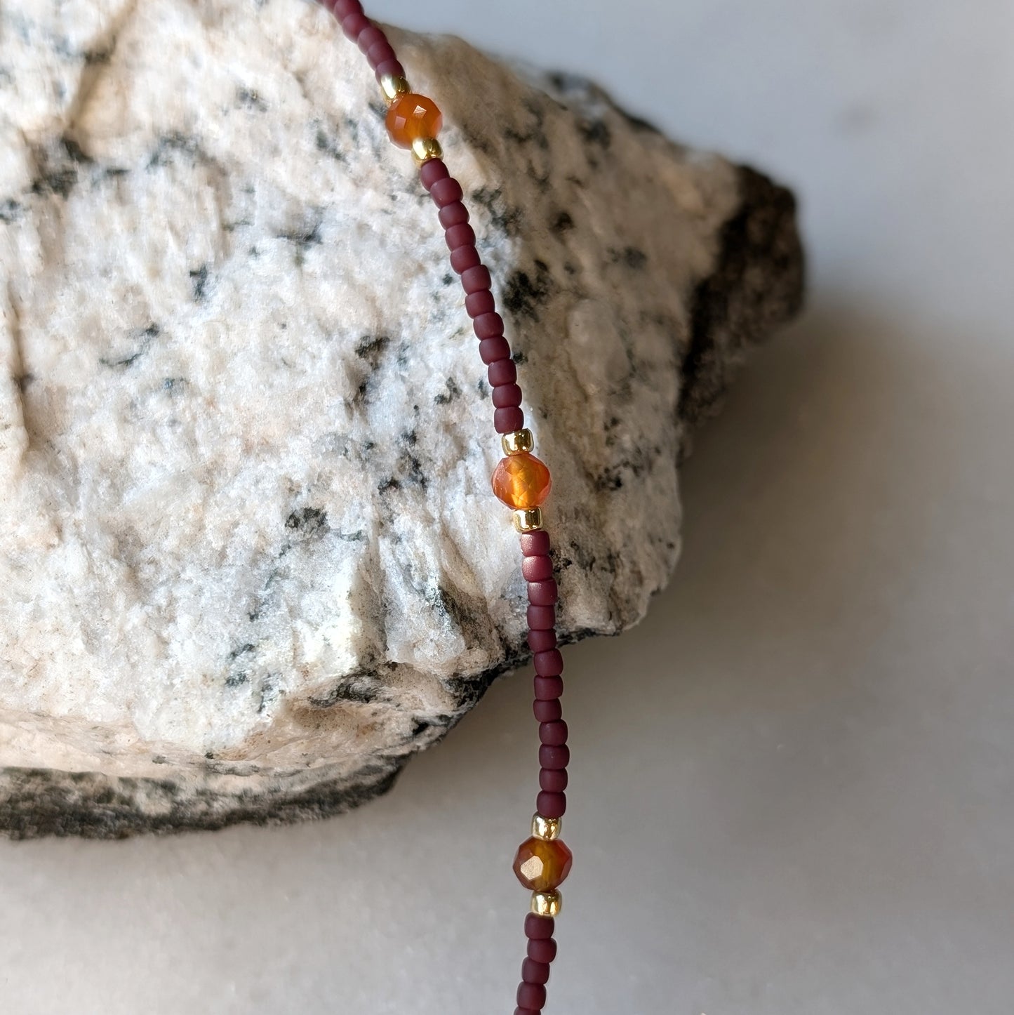 Carnelian Autumn Courage Necklace