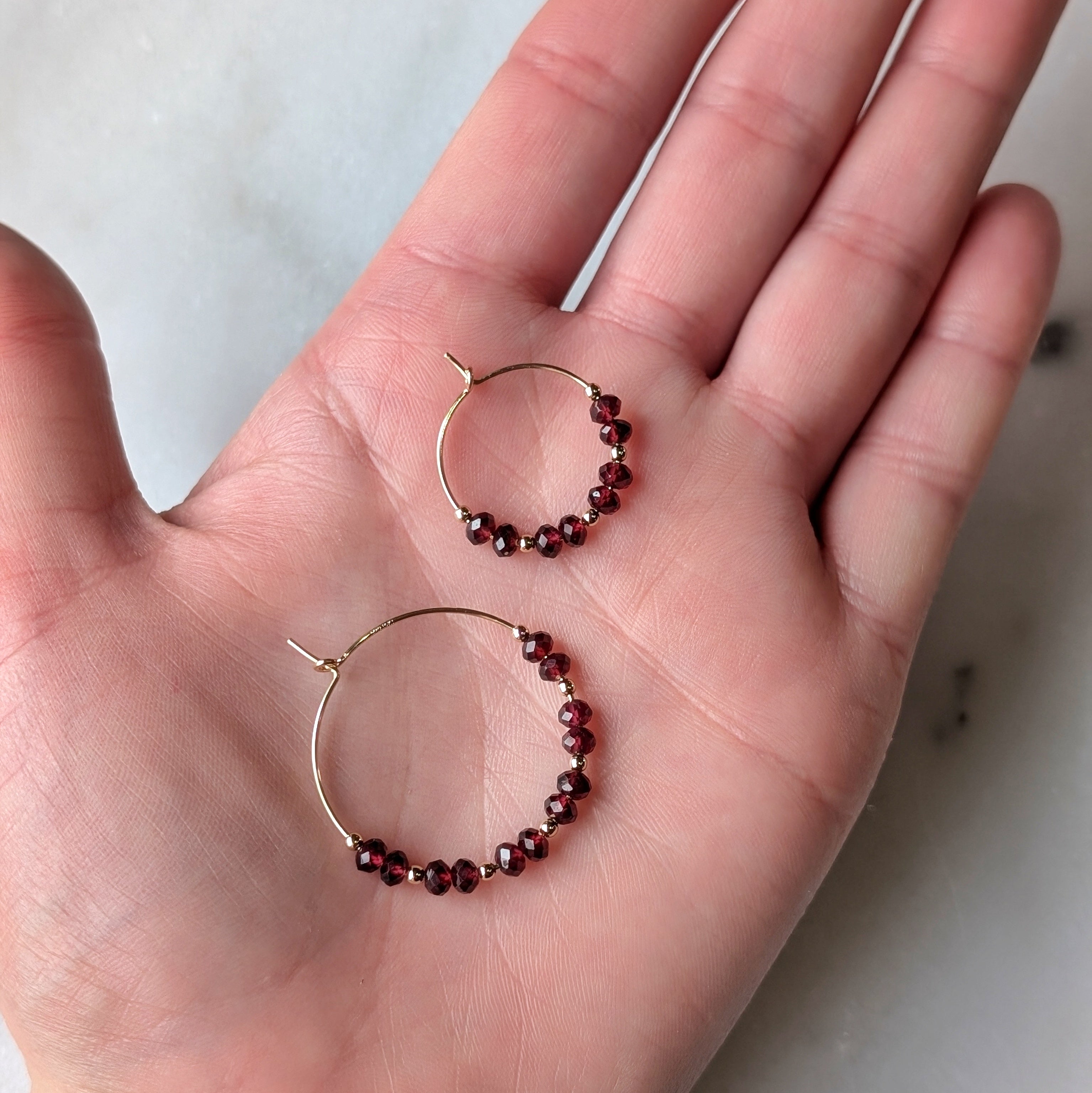 Garnet Hoops