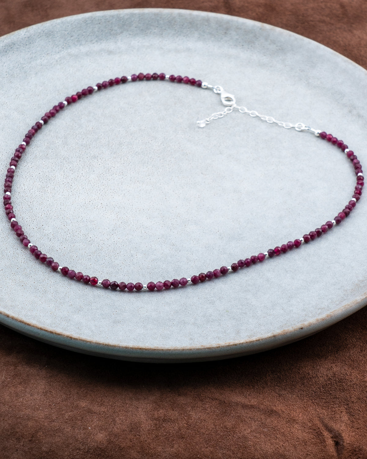 Bordeaux Twilight Rubellite Tourmaline Necklace