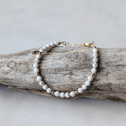 Howlite Stress Relief Luxe Bracelet