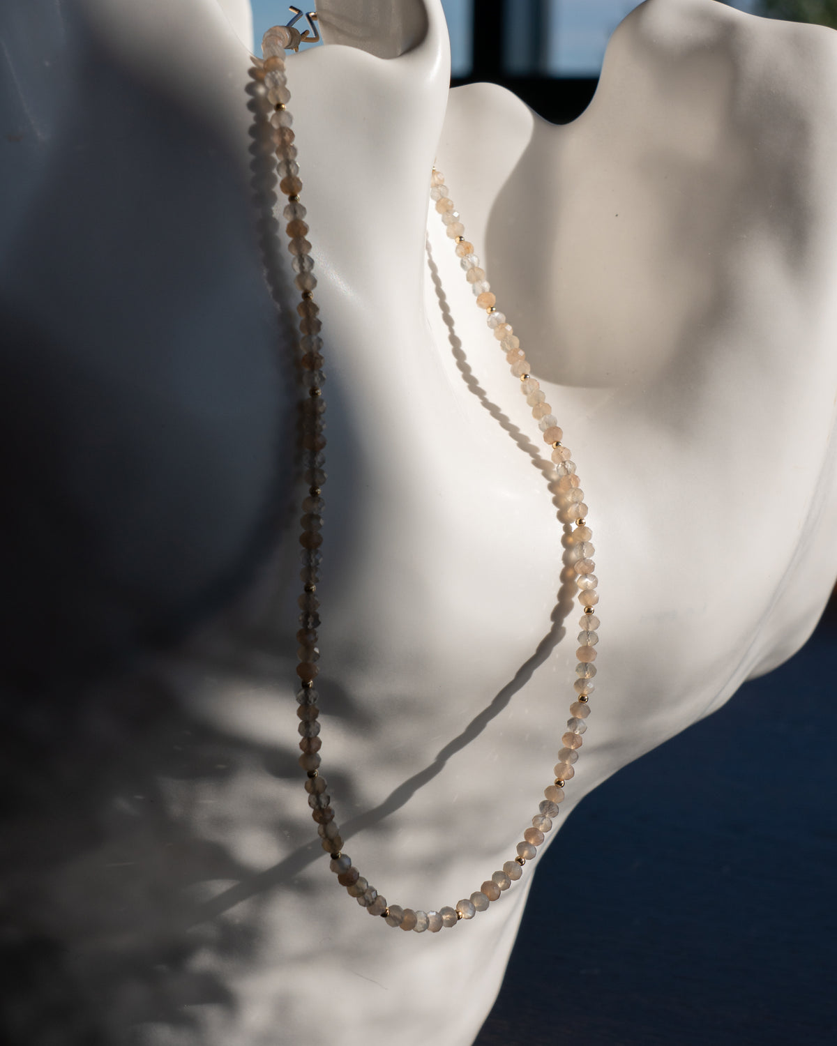 Champagne Frost Moonstone Necklace