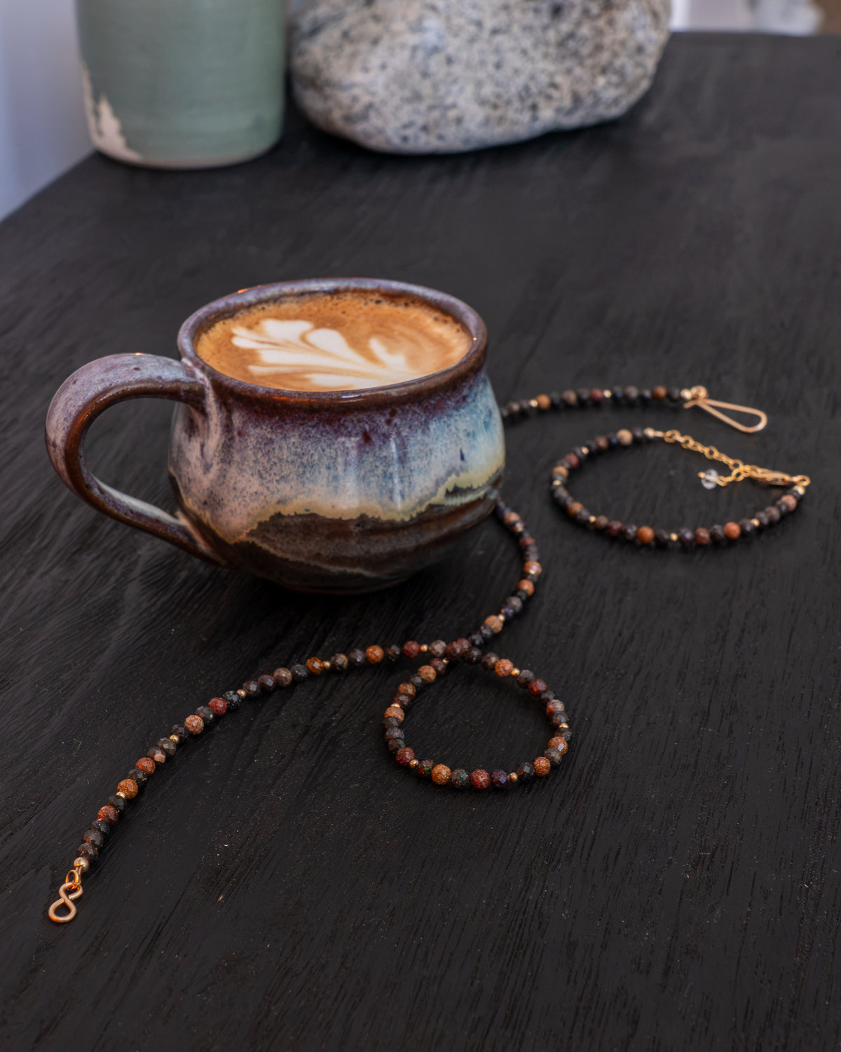 Ember Noir Black Opal Necklace