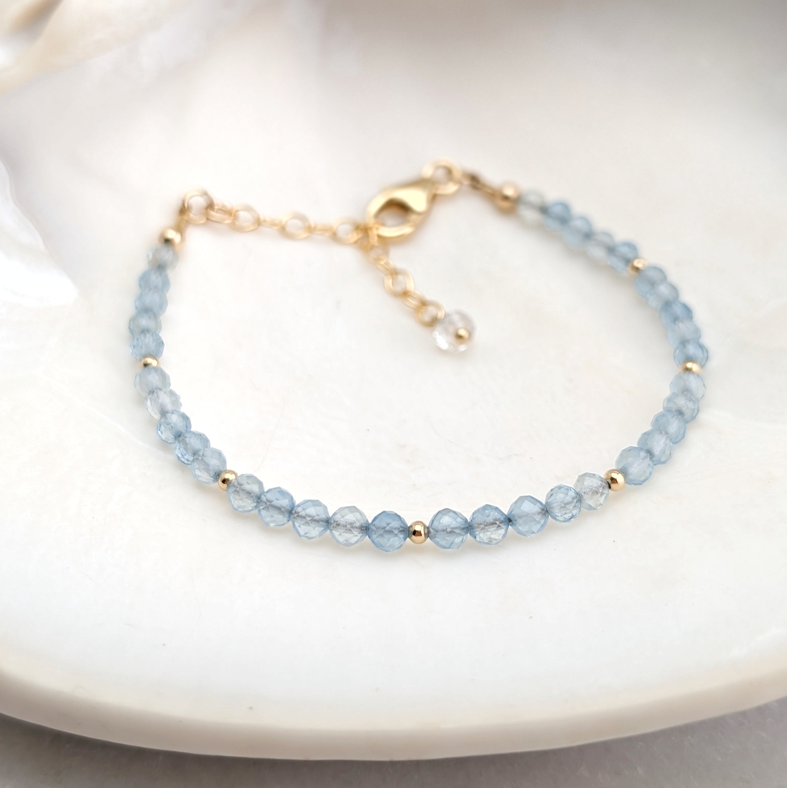 Aquamarine Calm Tranquility Luxe Bracelet