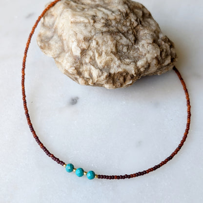 Turquoise Warm Autumn Fade Necklace