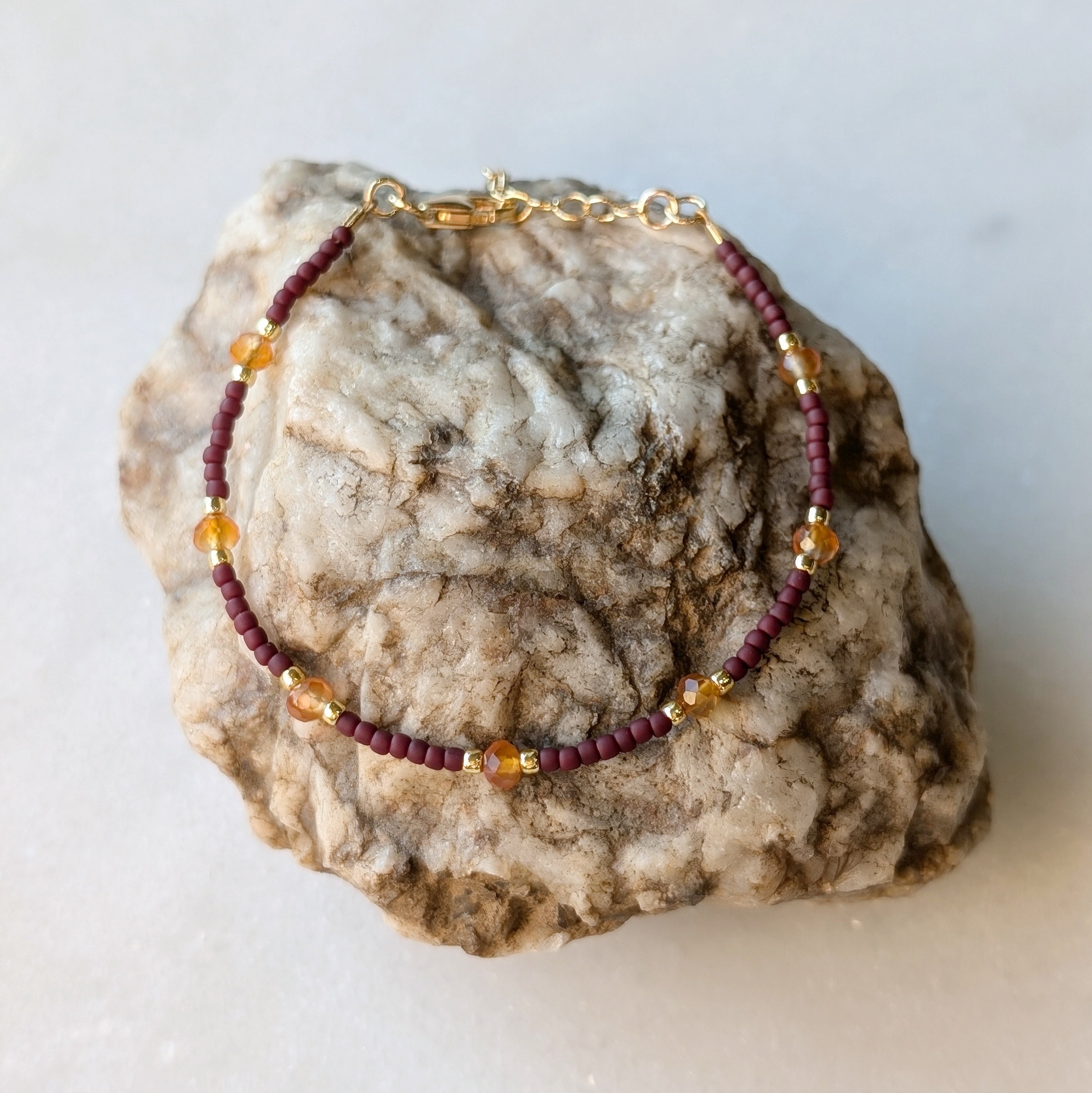 Carnelian Autumn Courage Bracelet