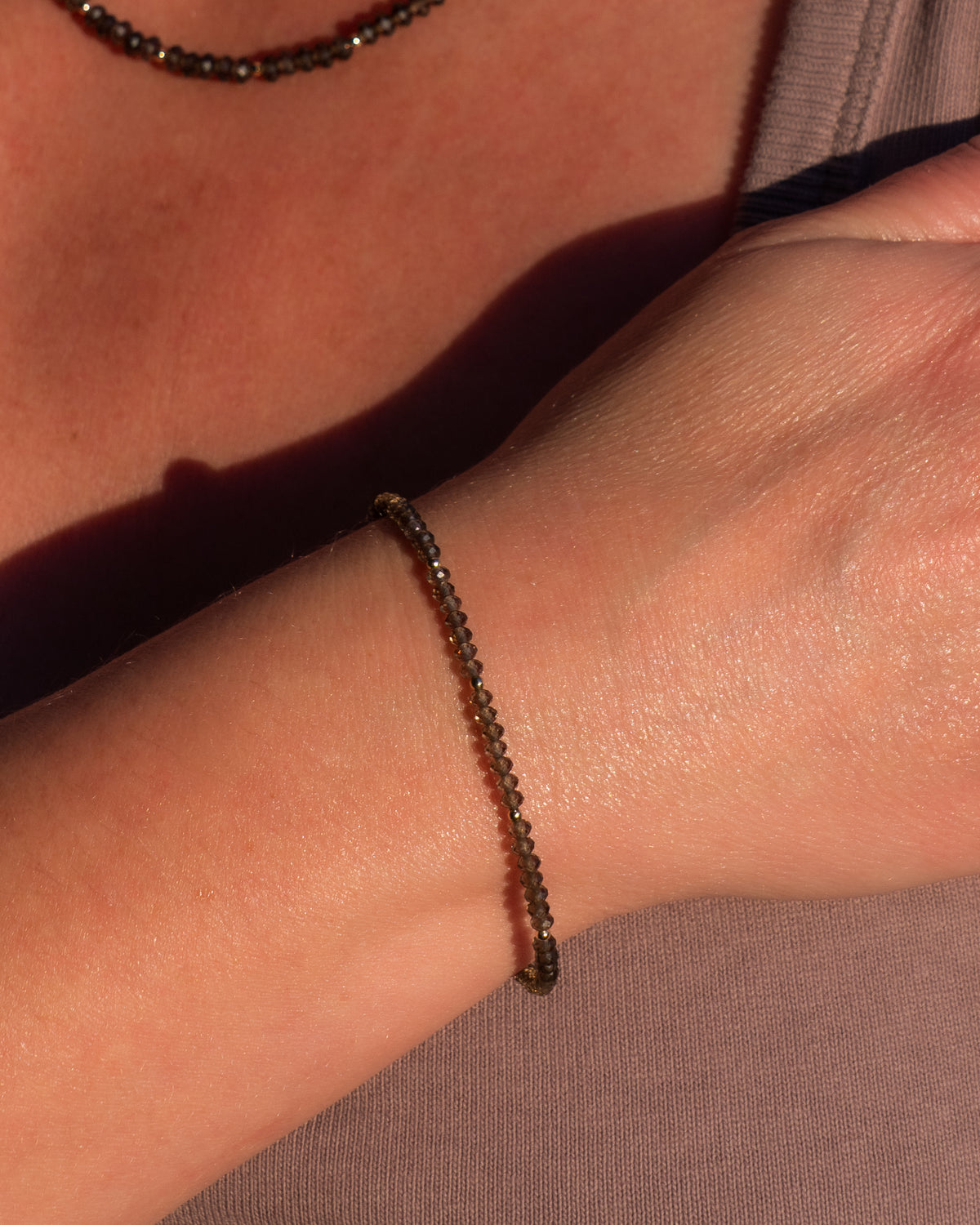 Velvet Noir Smoky Quartz Bracelet