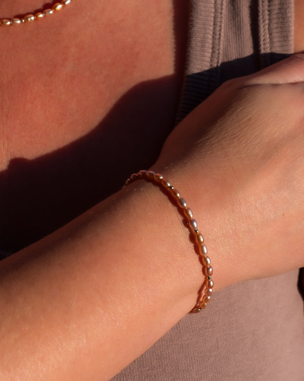 Autumn Ember Freshwater Pearl Bracelet