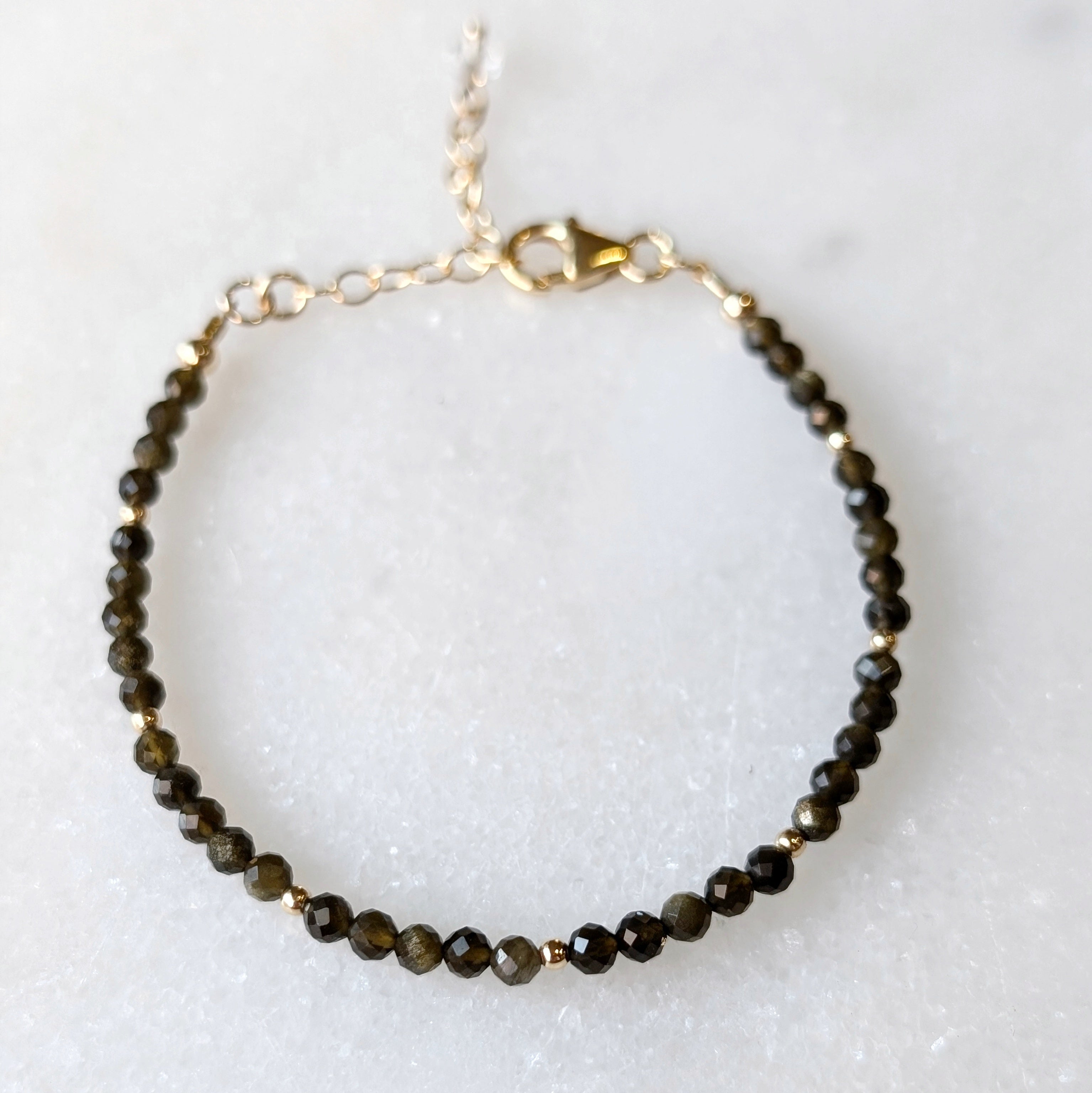 Golden Obsidian Grounding Luxe Bracelet