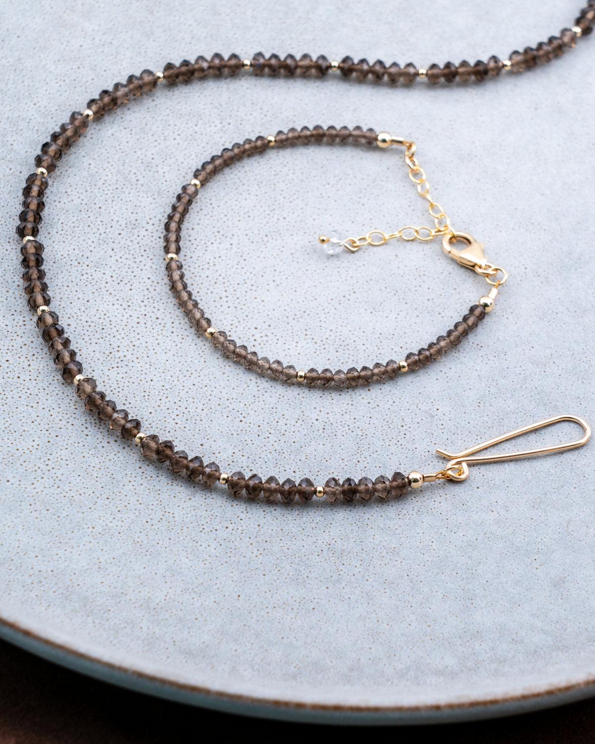 Velvet Noir Smoky Quartz Bracelet