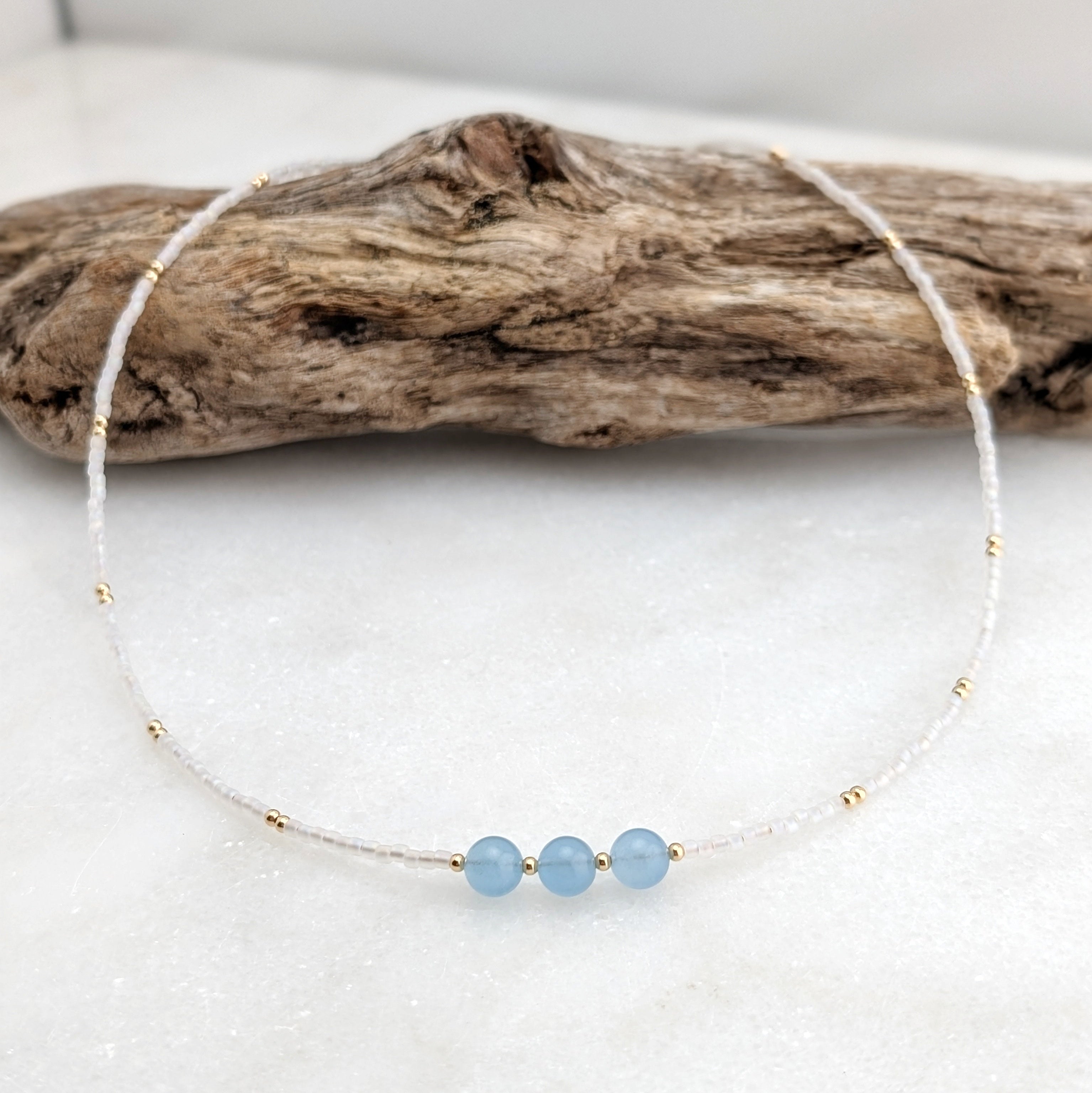 Aquamarine Tranquil Waters Accent Necklace